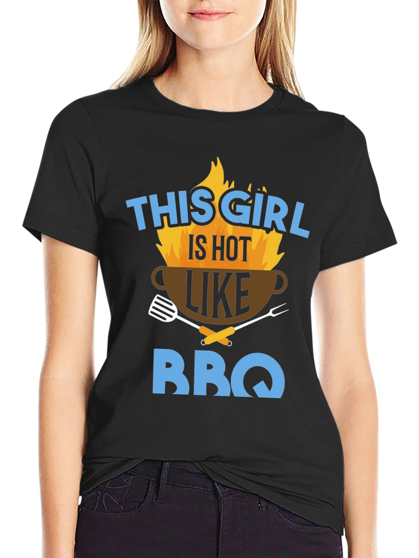 Hot BBQ Girl Graphic Tee