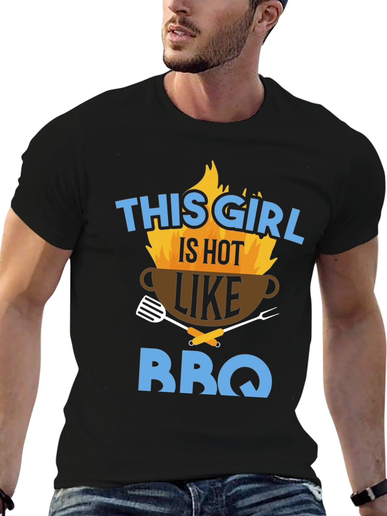 Hot BBQ Girl Graphic Tee
