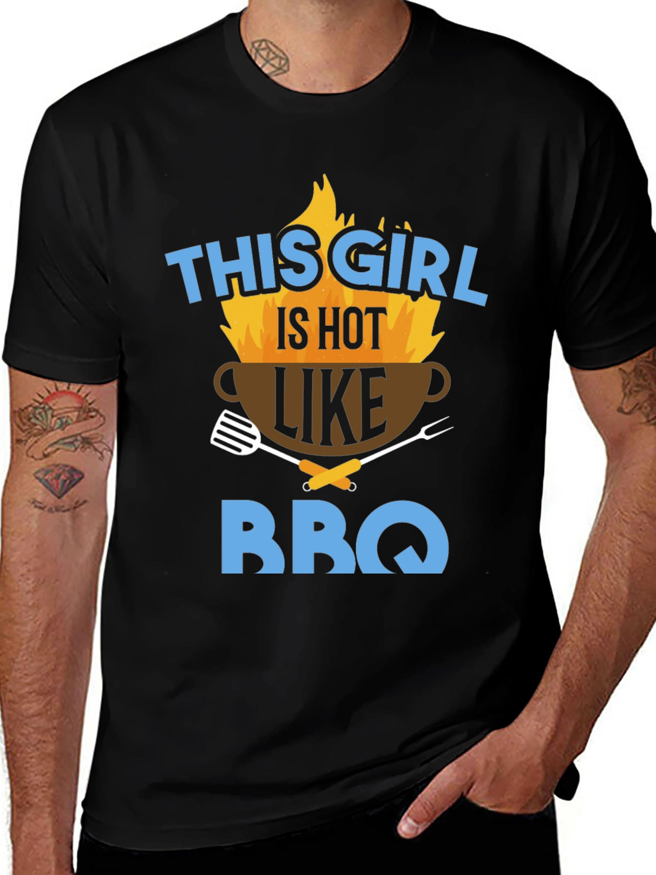 Hot BBQ Girl Graphic Tee