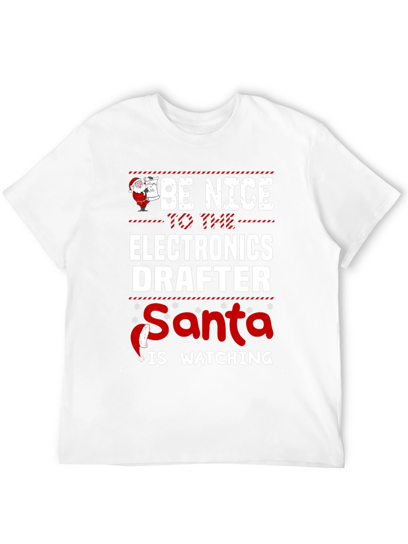 Electronics Drafter Santa Christmas T-Shirt