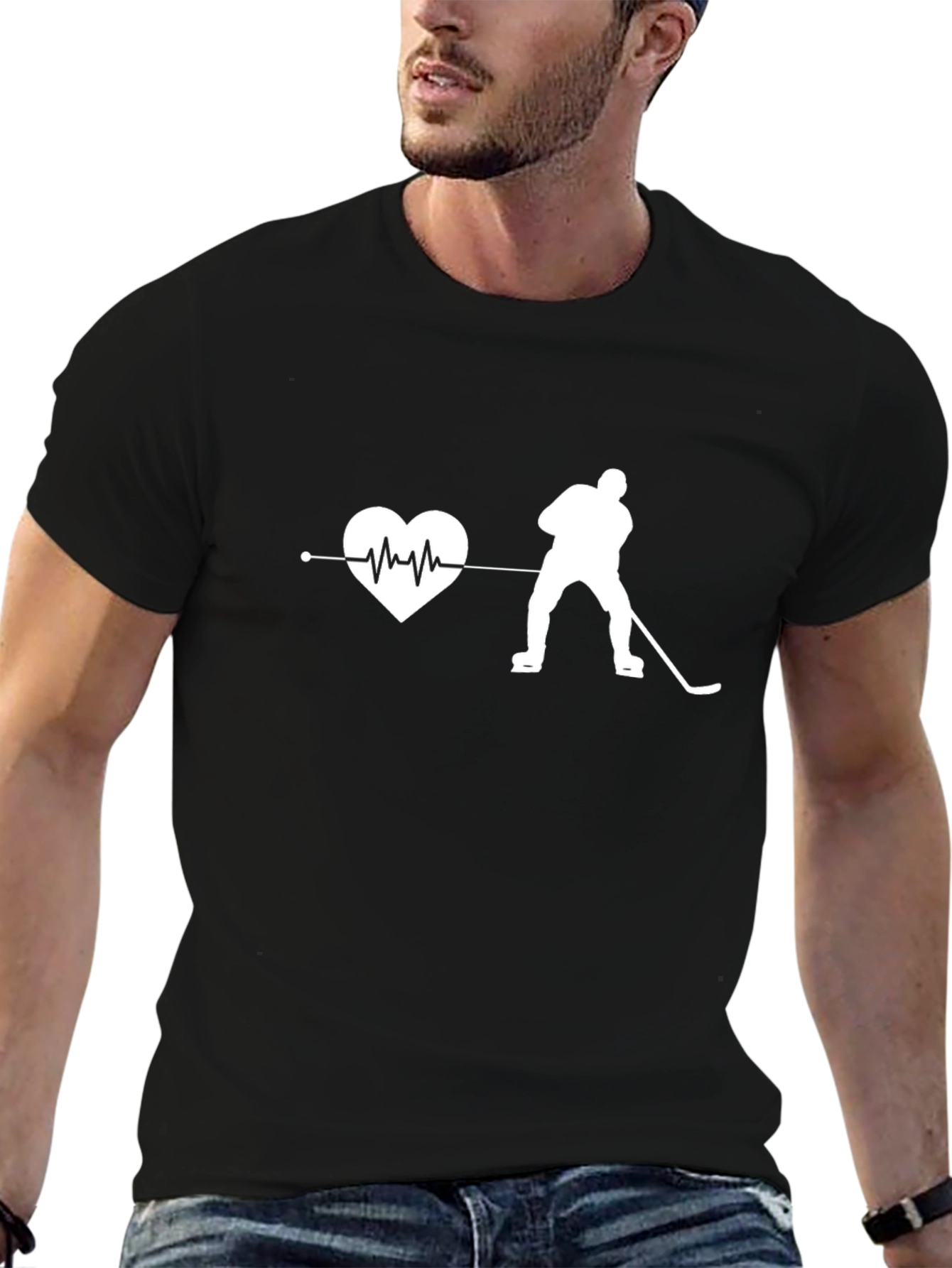 Hockey Heartbeat T-Shirt - Passion for the Game