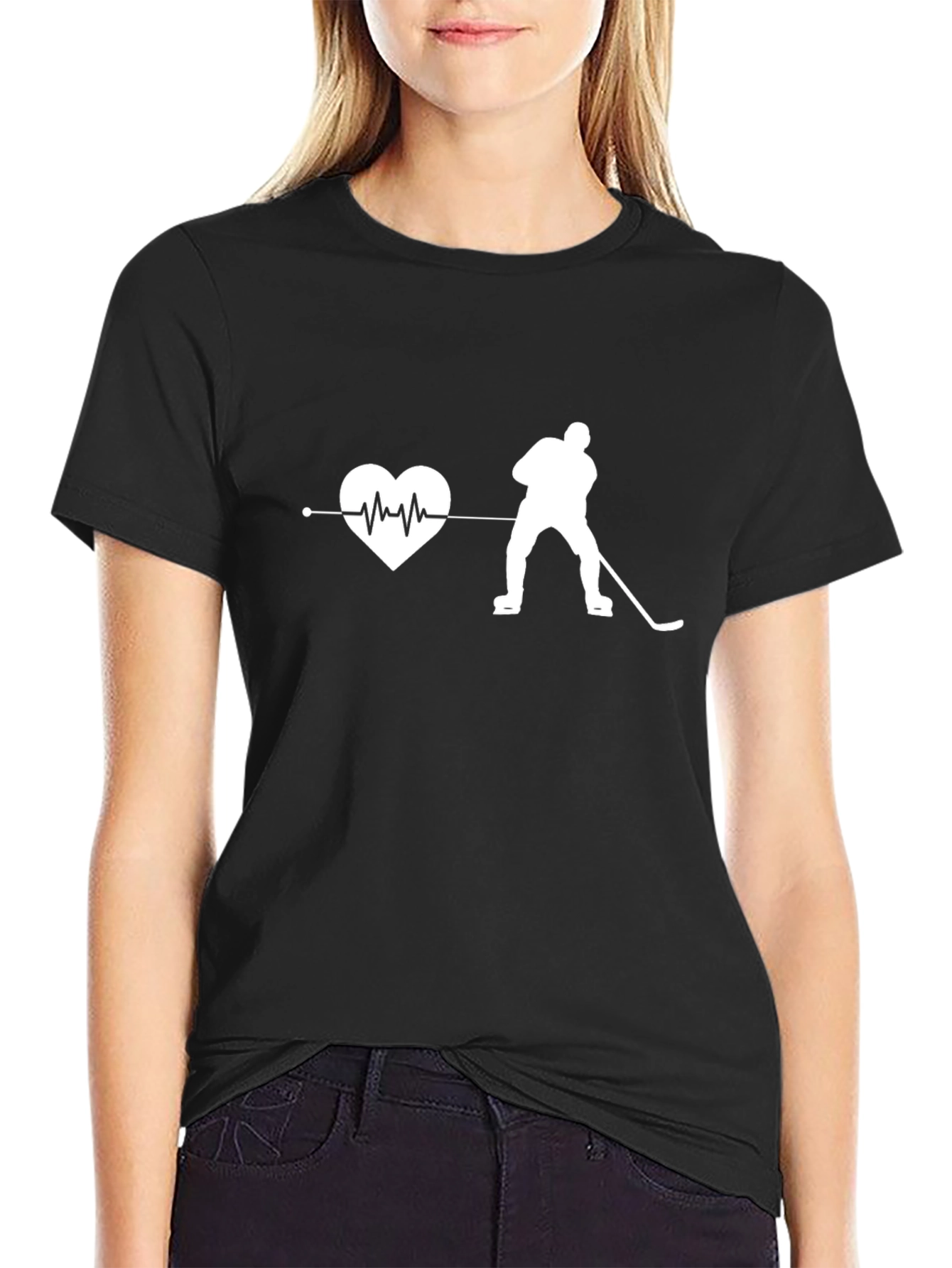 Hockey Heartbeat T-Shirt - Passion for the Game