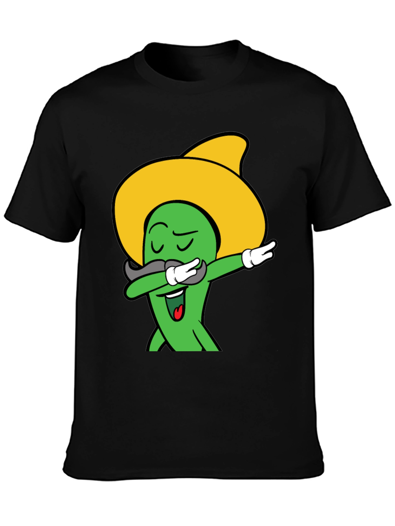 Funny Dabbing Jalapeno Black T-Shirt