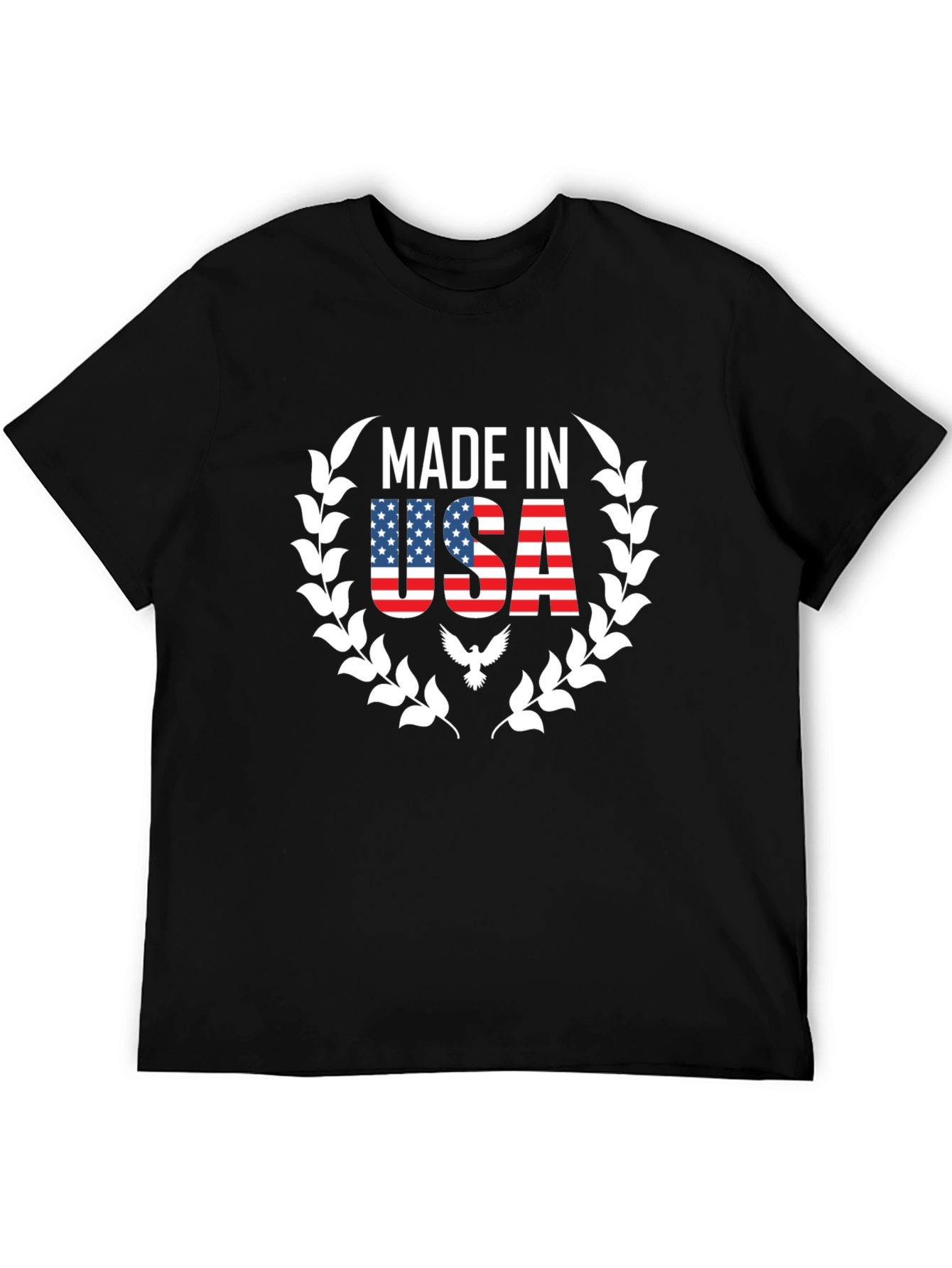 Made in USA Graphic T-Shirt - Patriotic Black Tee