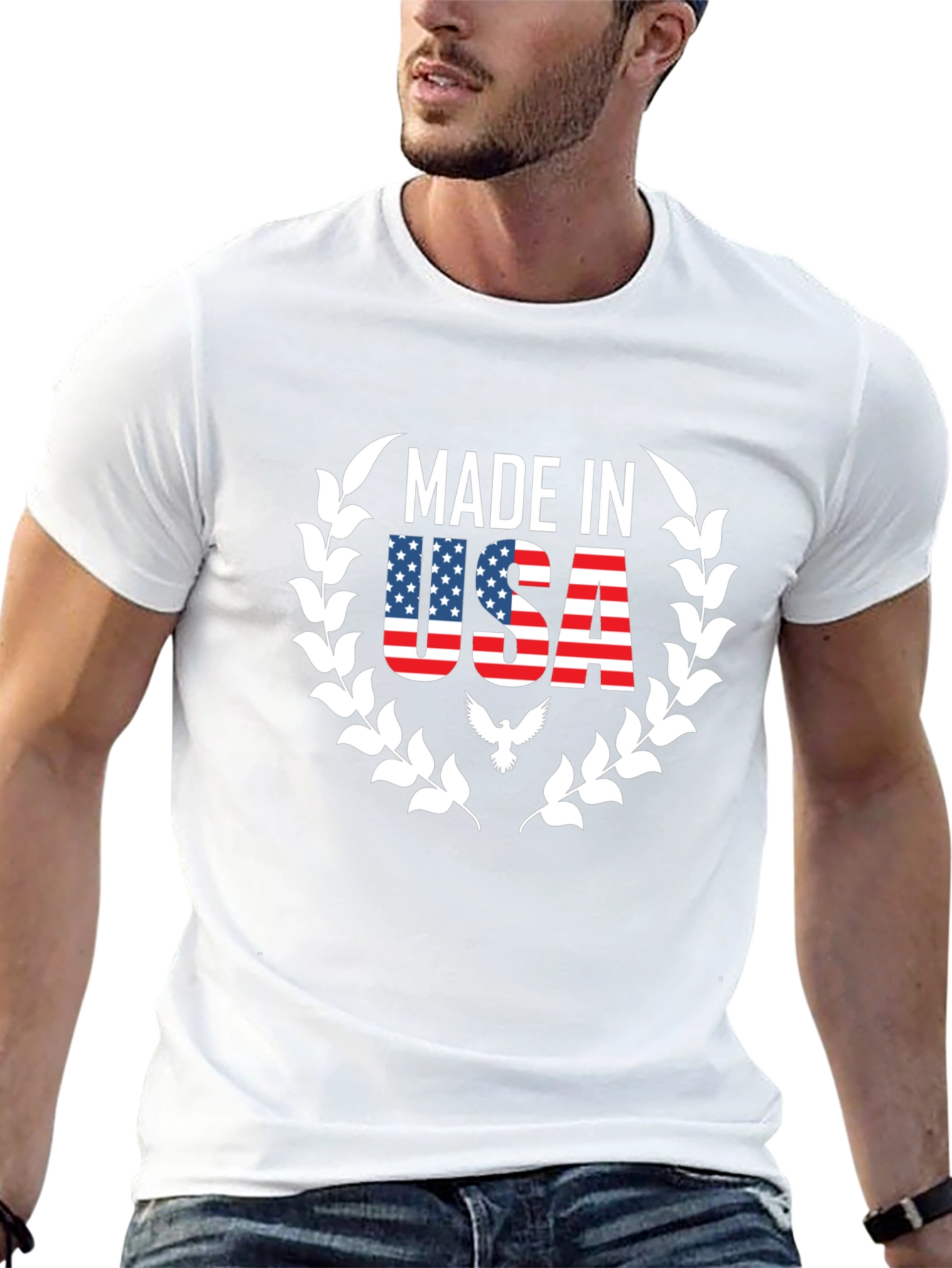 Made in USA Graphic T-Shirt - Patriotic Black Tee
