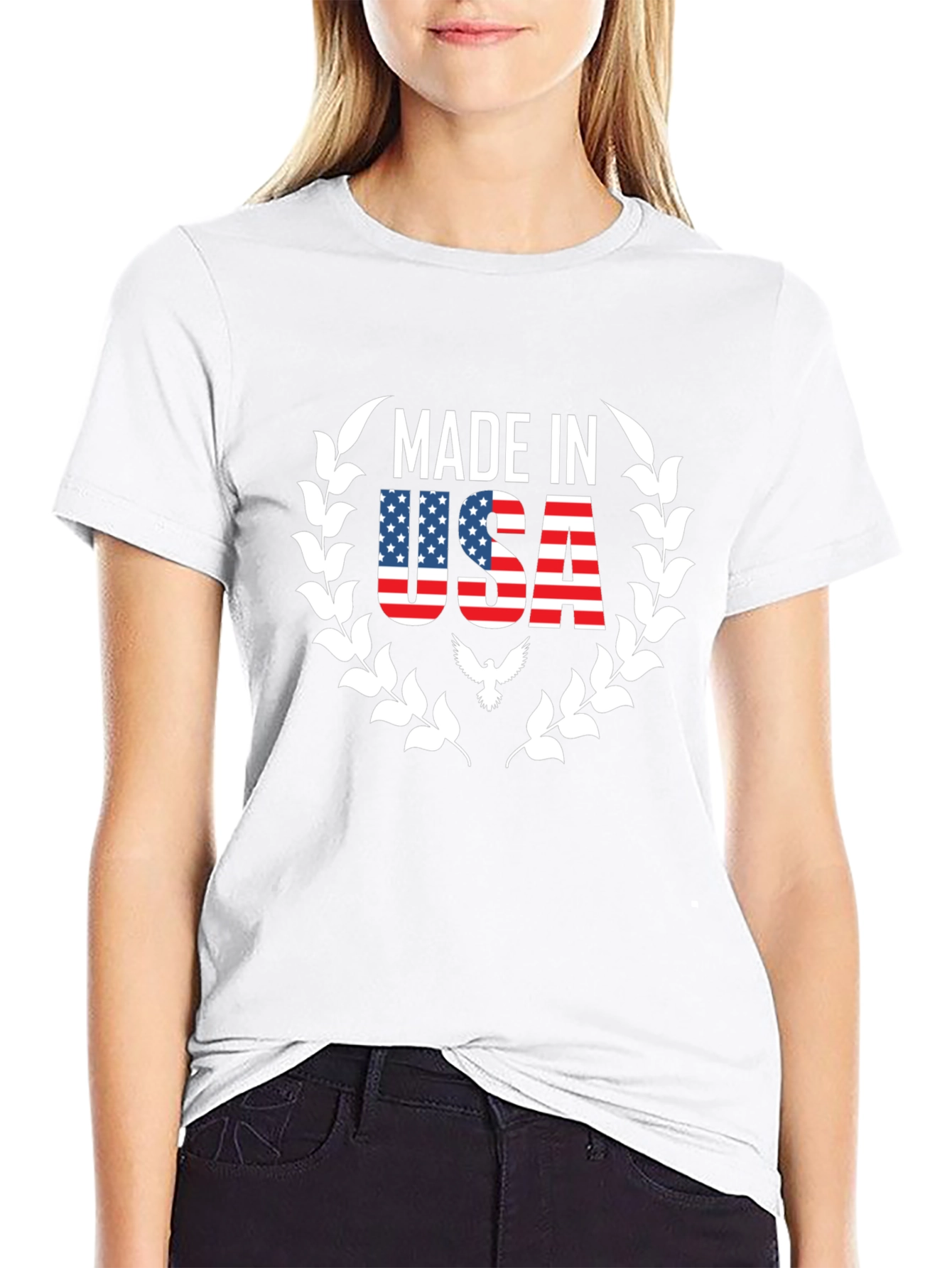 Made in USA Graphic T-Shirt - Patriotic Black Tee