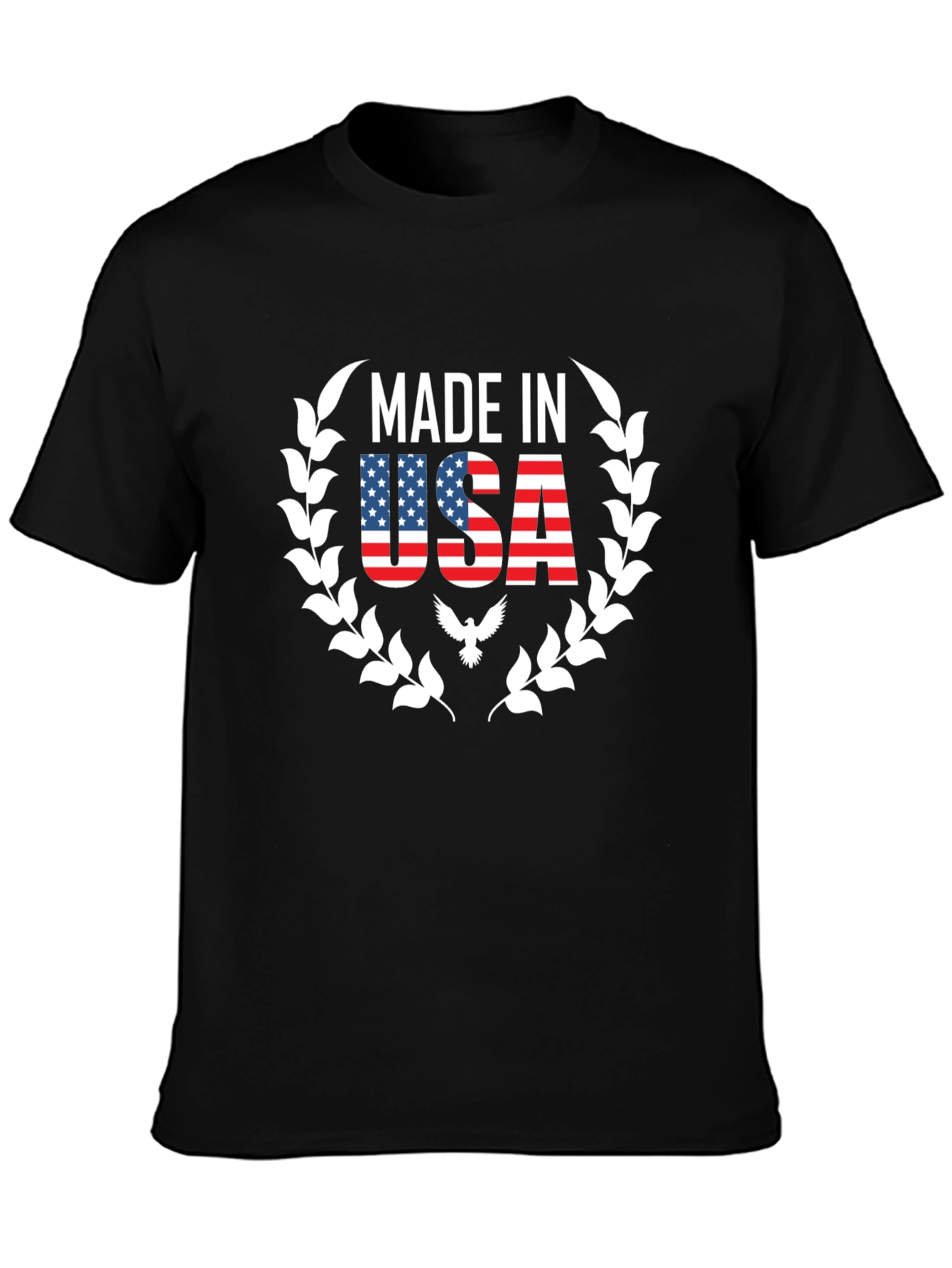 Made in USA Graphic T-Shirt - Patriotic Black Tee