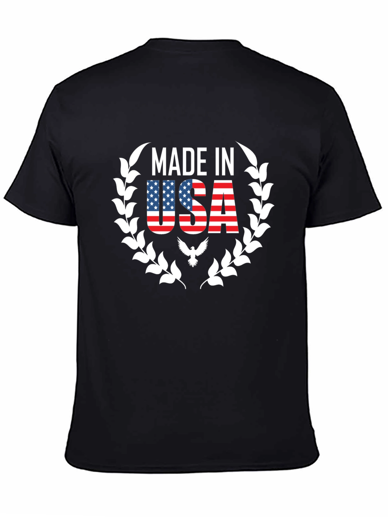 Made in USA Graphic T-Shirt - Patriotic Black Tee