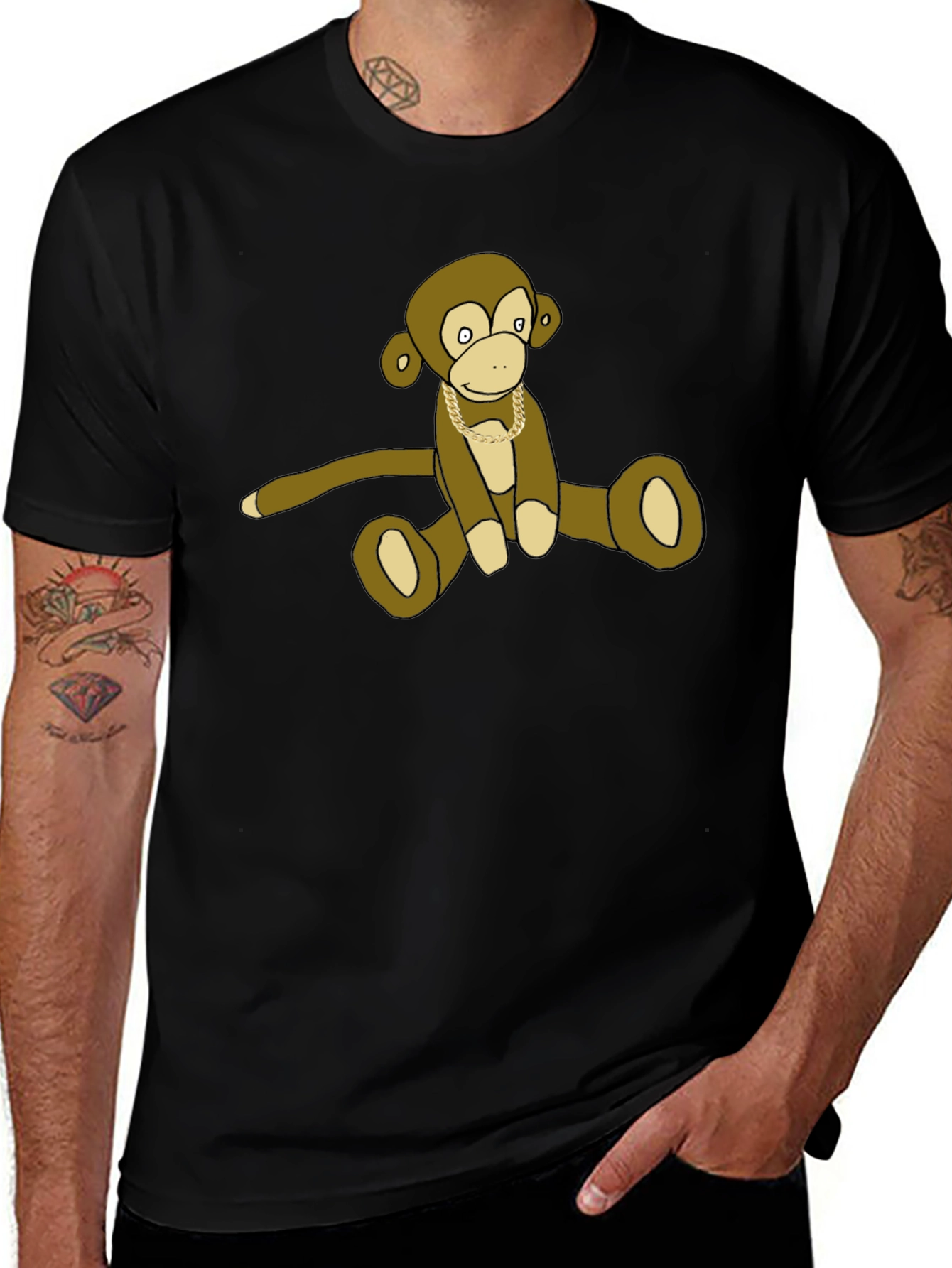 Monkey Chain T-Shirt - Cool Casual Tee