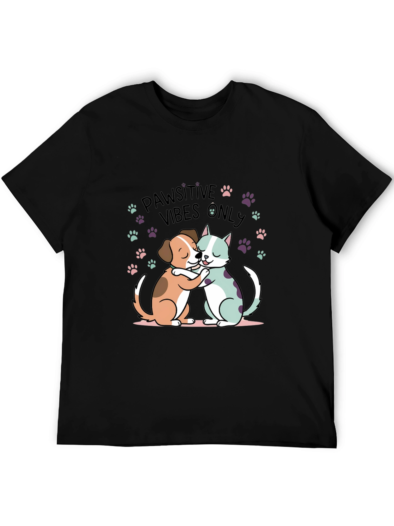 Pawsitive Vibes Only Graphic Tee