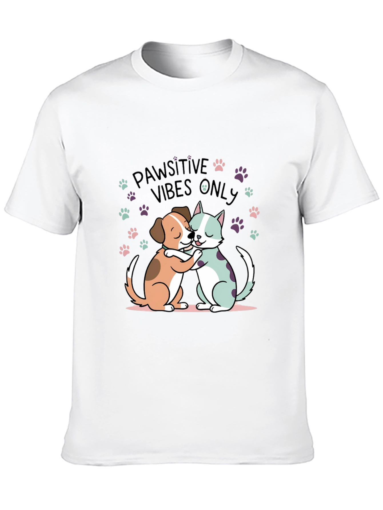 Pawsitive Vibes Only Graphic Tee