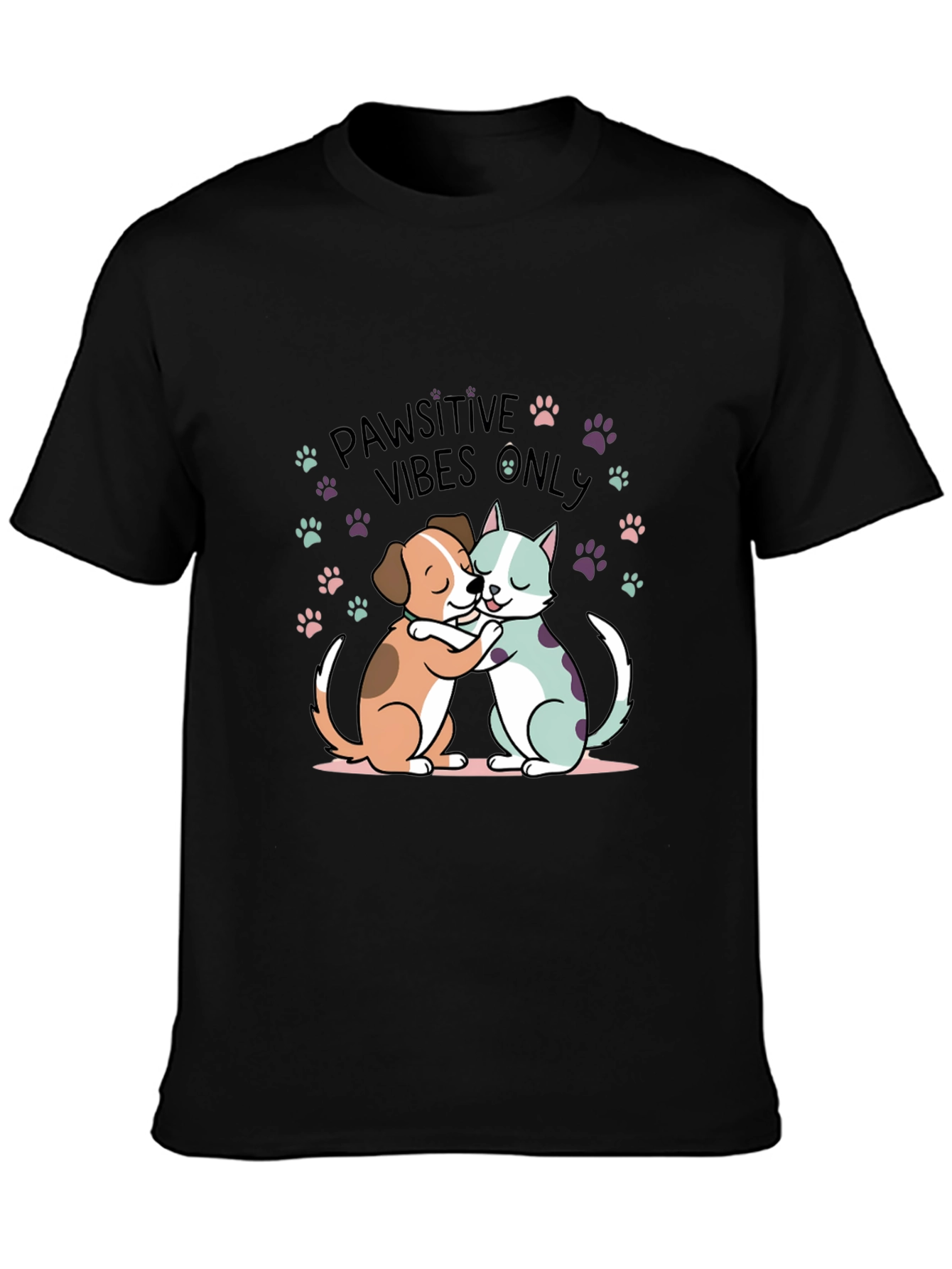 Pawsitive Vibes Only Graphic Tee