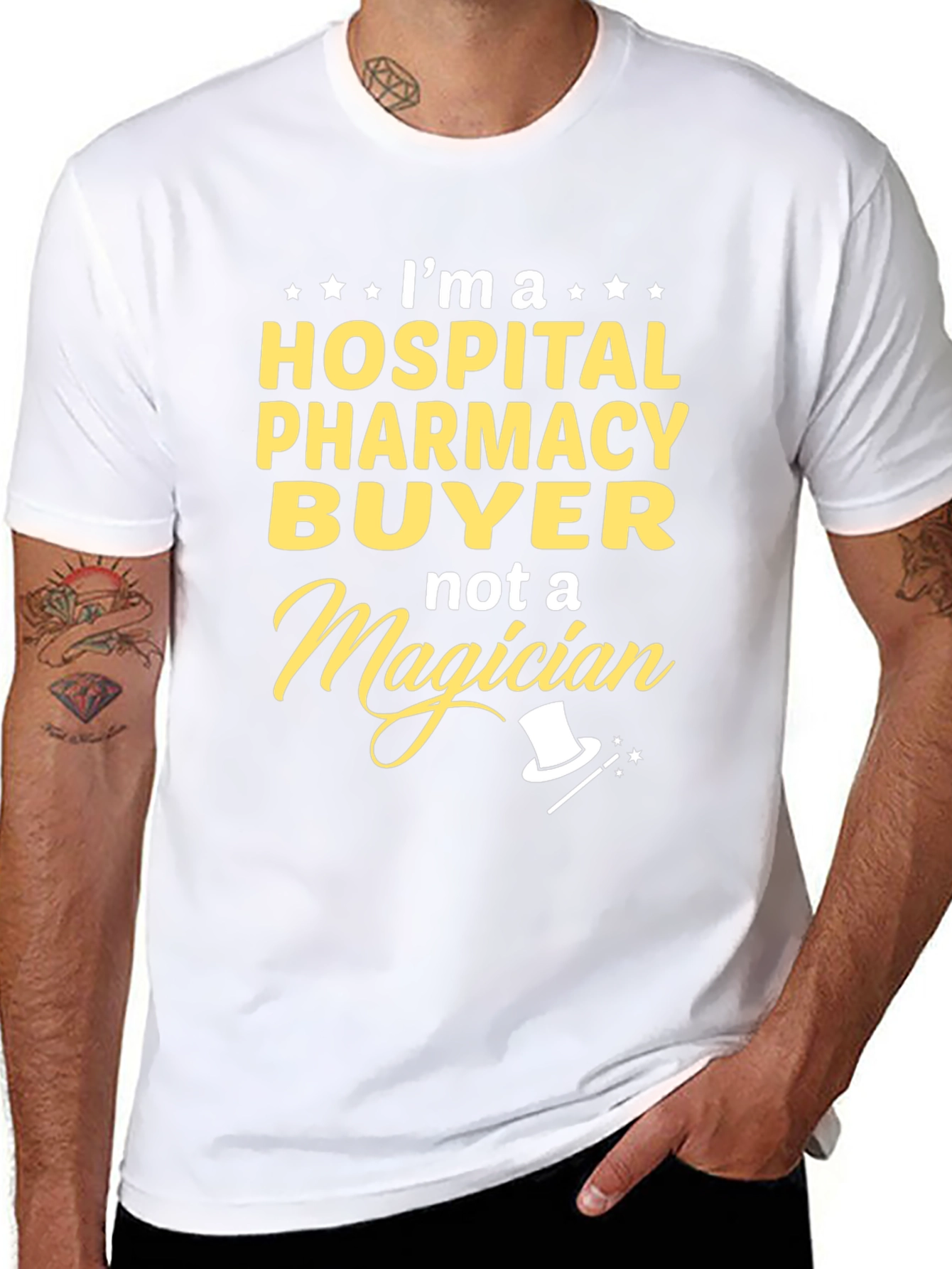 Hospital Pharmacy Buyer T-Shirt - Not a Magician