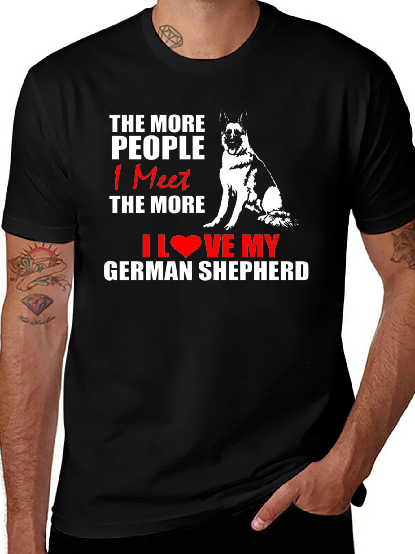 German Shepherd Lover Graphic Tee
