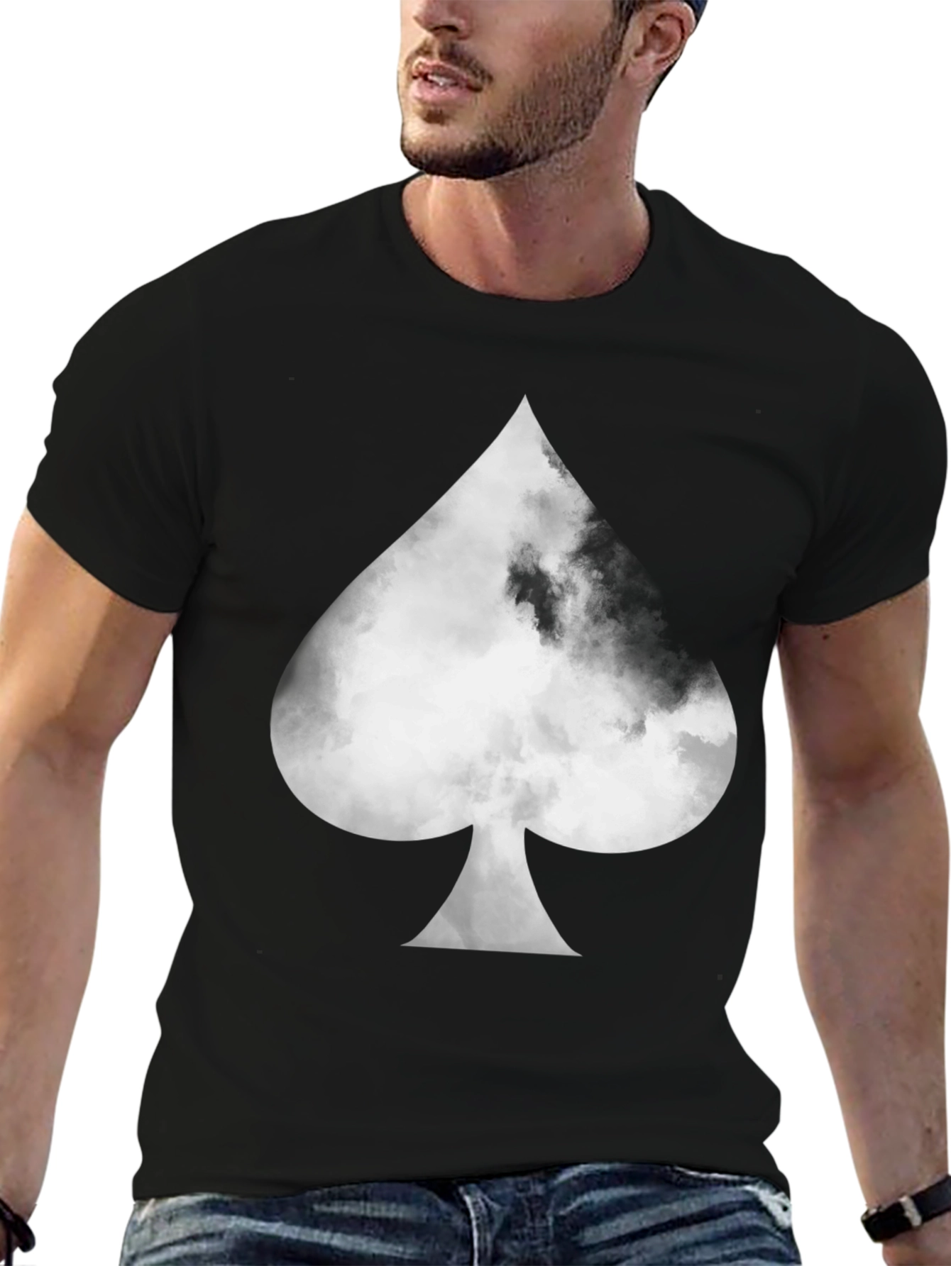 Spade Cloud Graphic T-Shirt - Casual Style