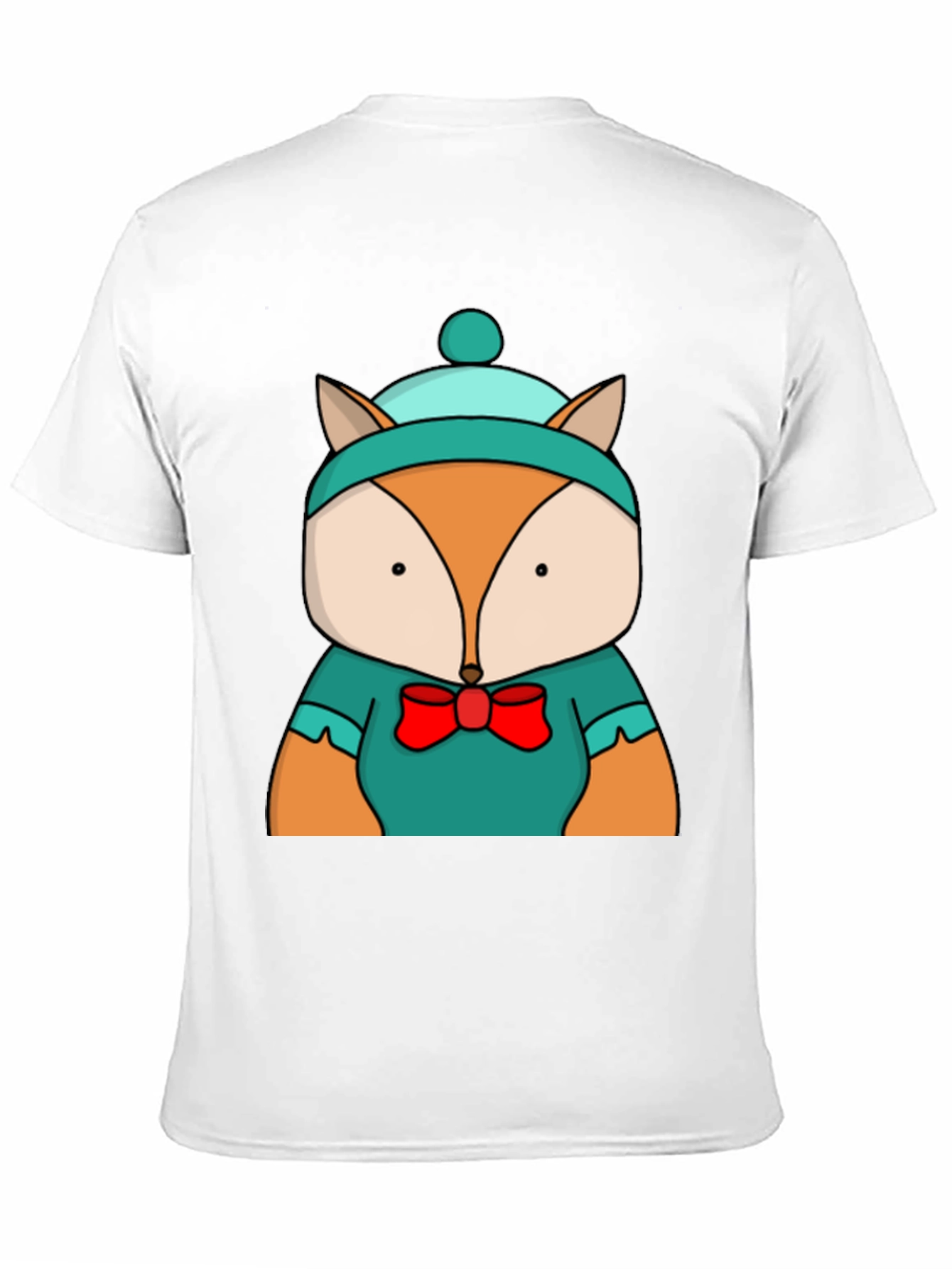 Fox with Hat T-Shirt - Cute Graphic Tee