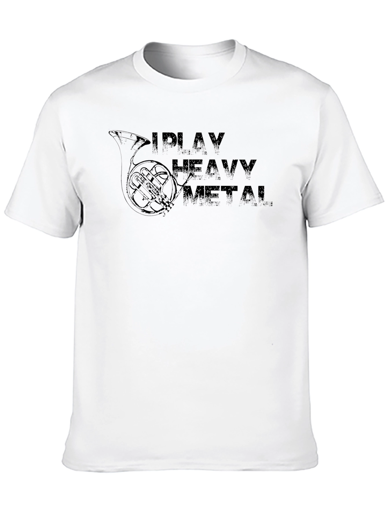 I Play Heavy Metal Black T-Shirt