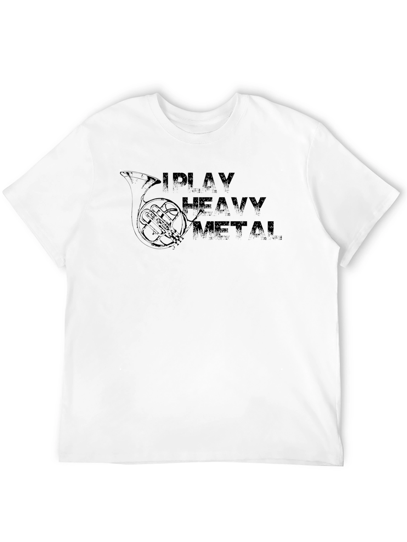 I Play Heavy Metal Black T-Shirt