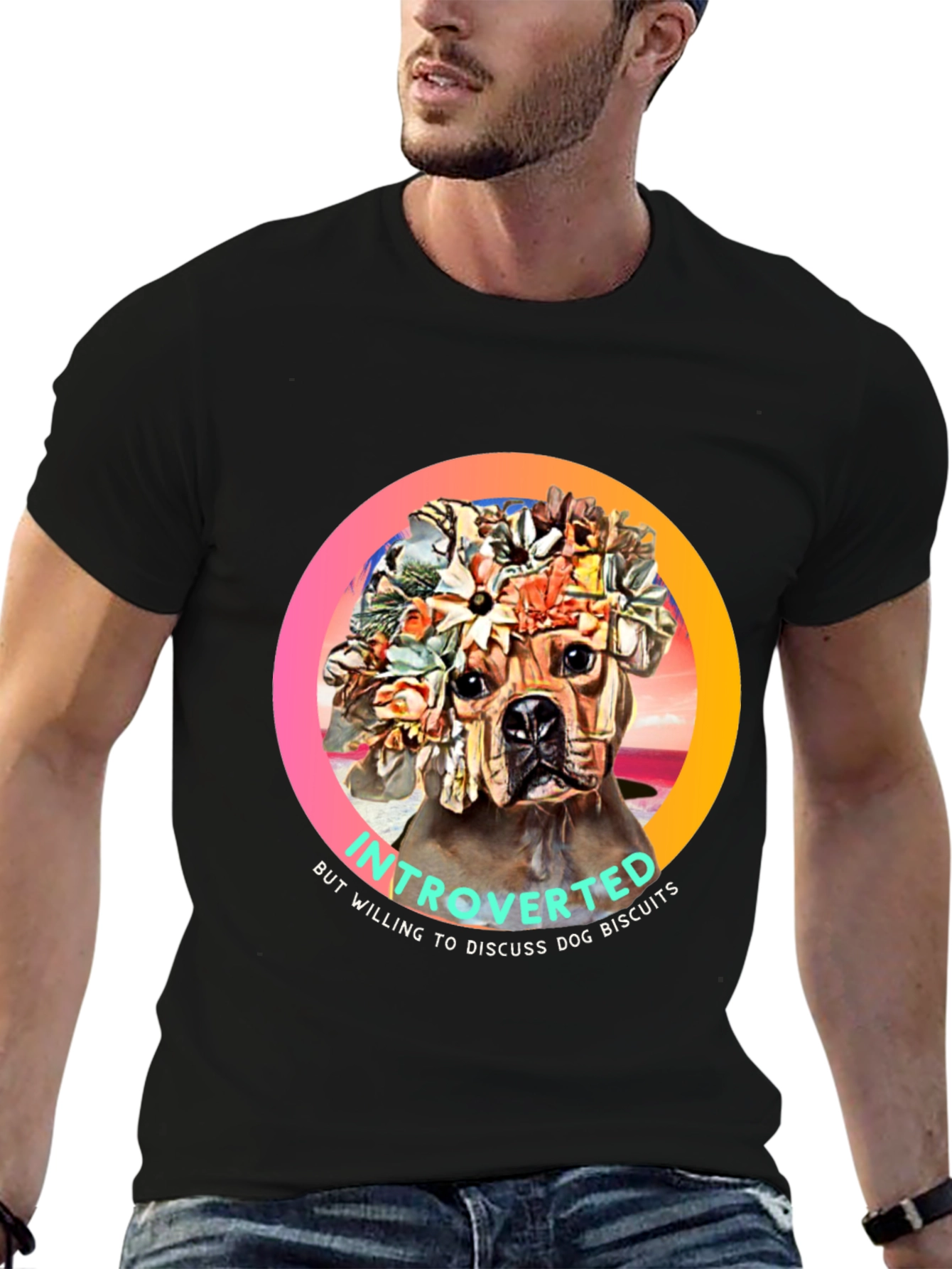 Introverted Dog Biscuit T-Shirt