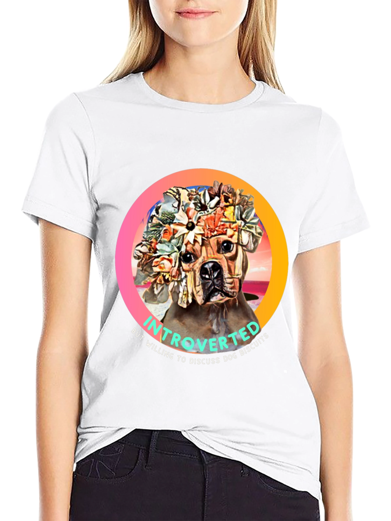 Introverted Dog Biscuit T-Shirt
