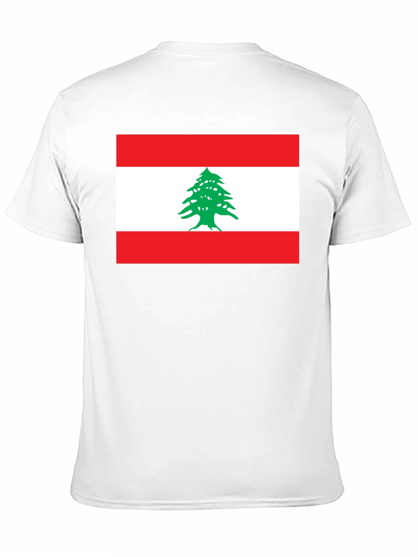 Lebanon Flag Graphic T-Shirt - Black Cotton Tee
