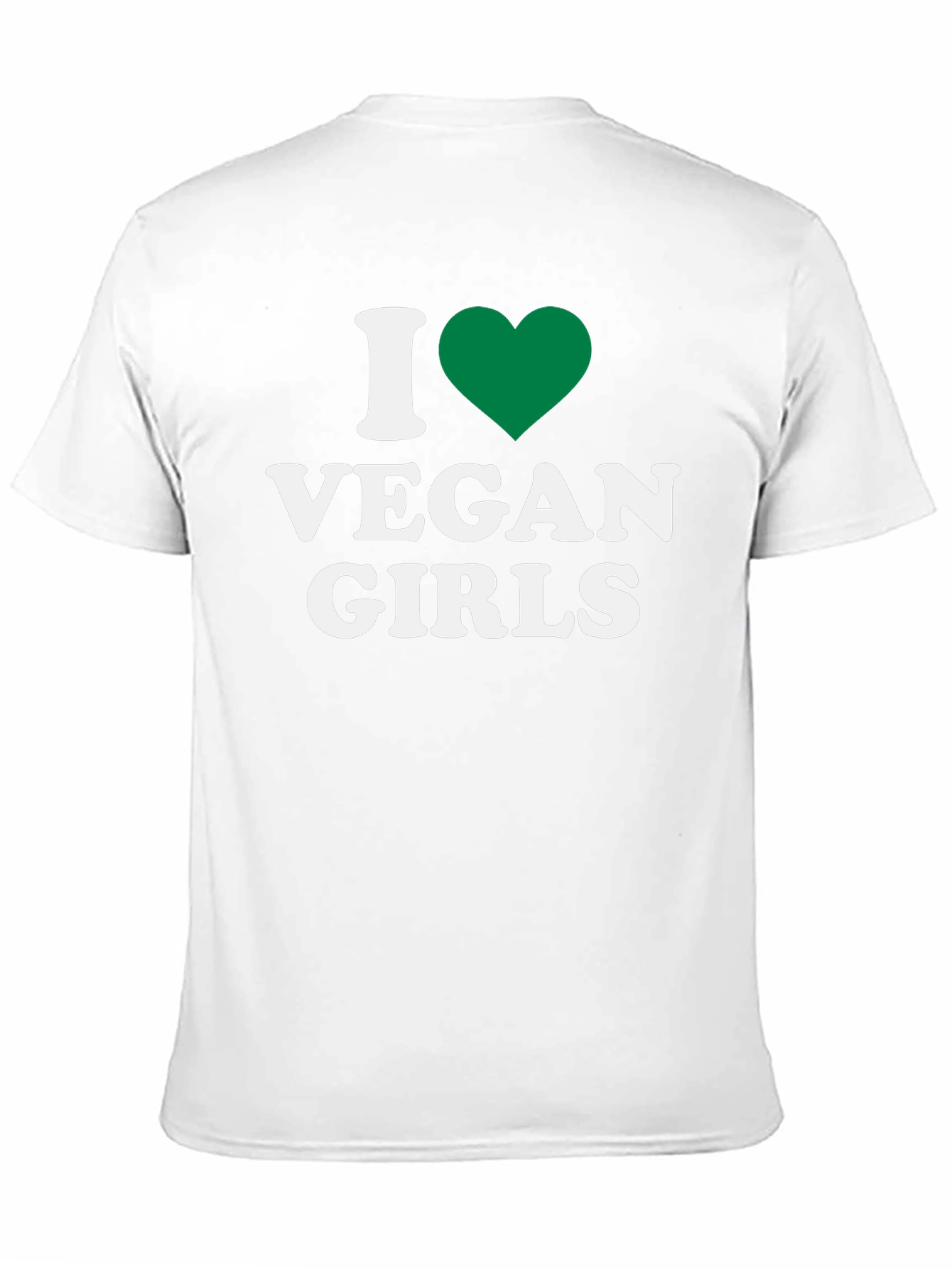I Heart Vegan Girls Graphic T-Shirt - Black