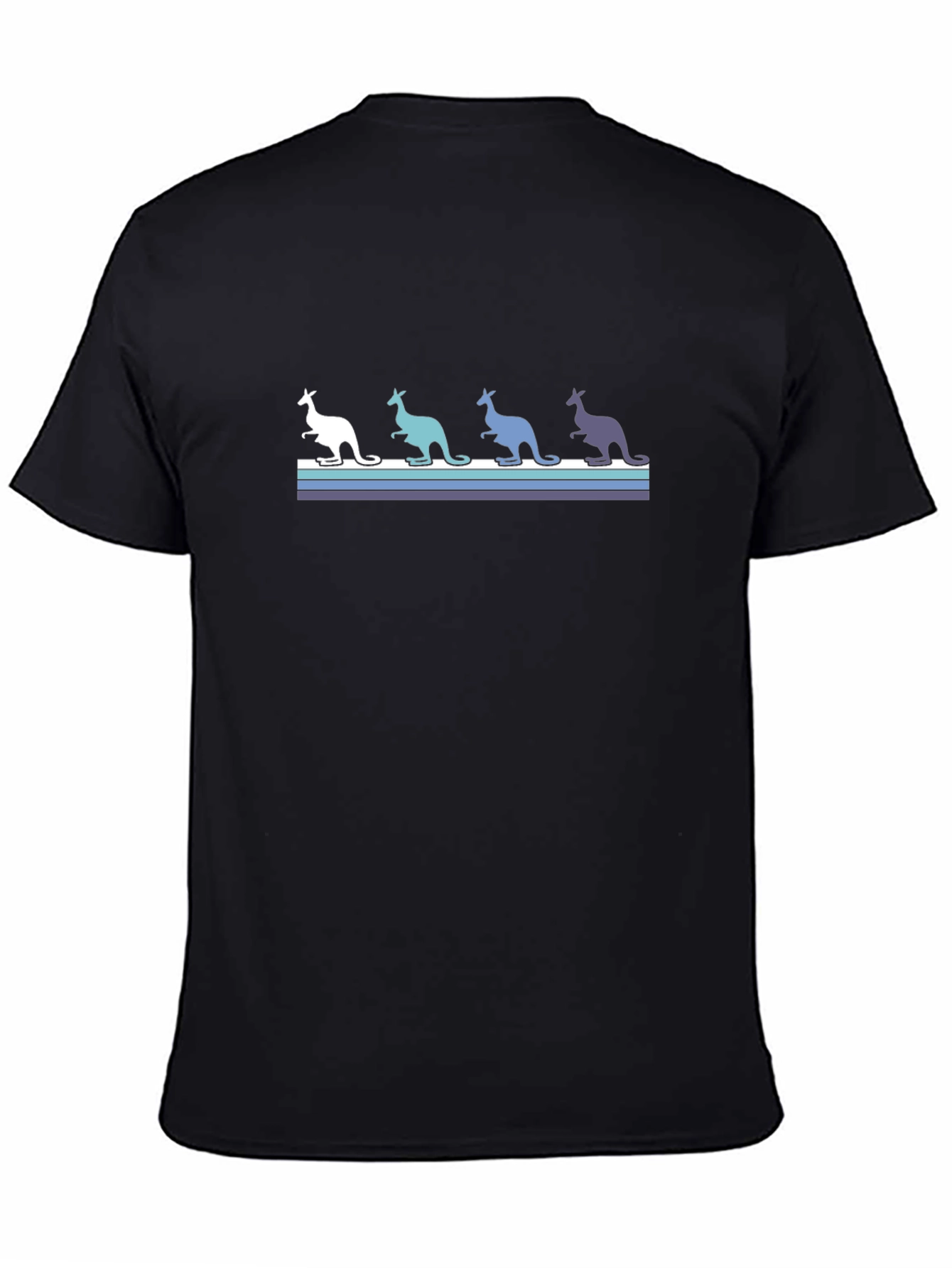 Retro Kangaroo T-Shirt - Black