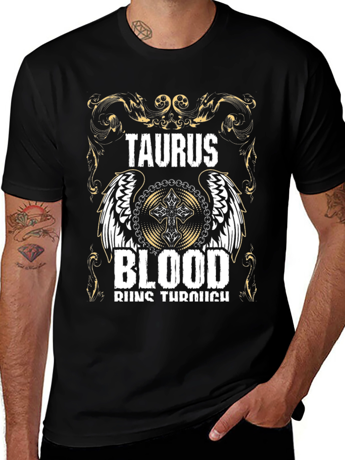 Taurus Blood Graphic Tee - Zodiac Style