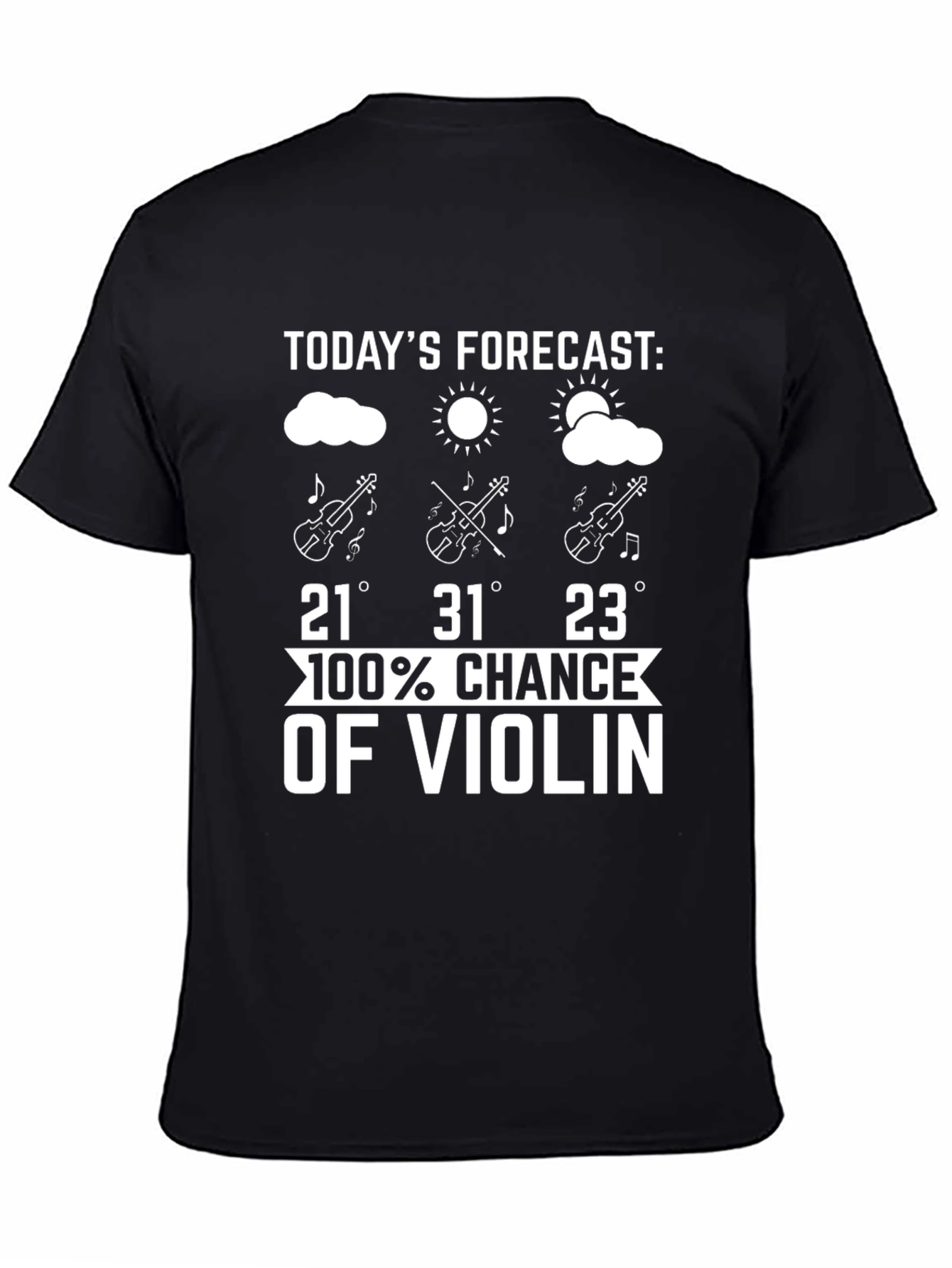 Funny Violin Forecast T-Shirt