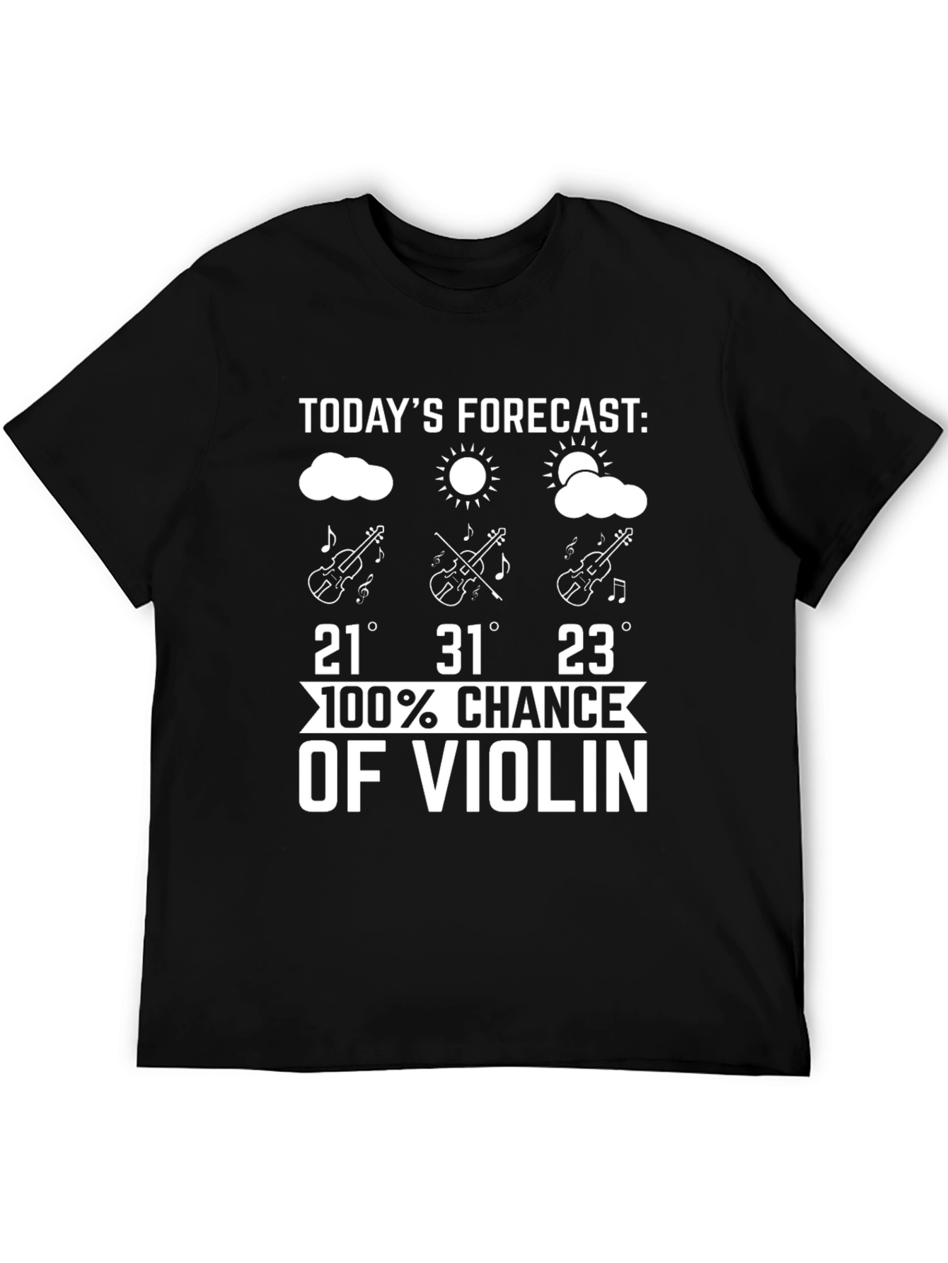 Funny Violin Forecast T-Shirt