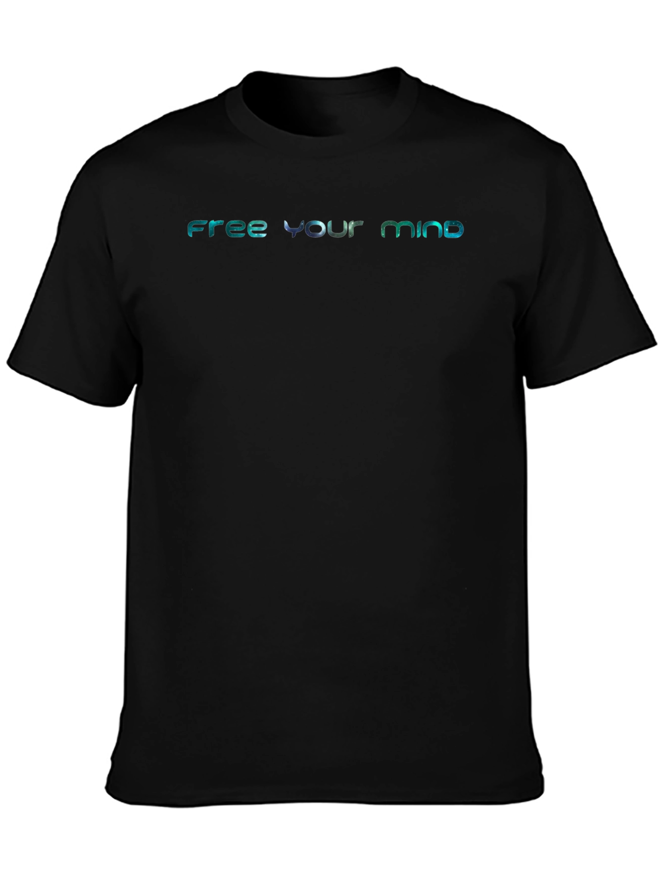 Free Your Mind Graphic Tee - Black Casual T-Shirt