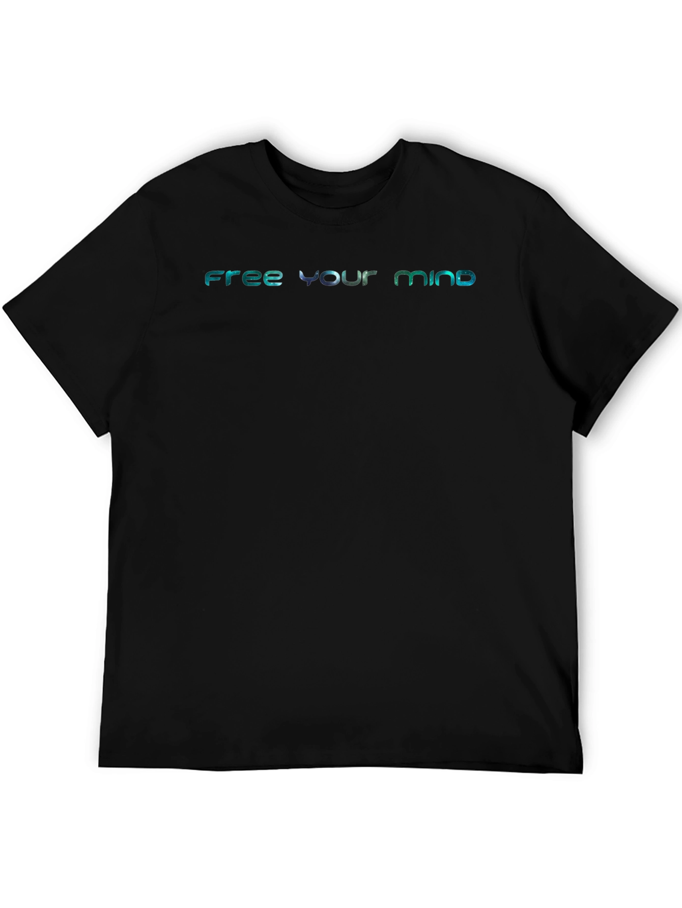Free Your Mind Graphic Tee - Black Casual T-Shirt
