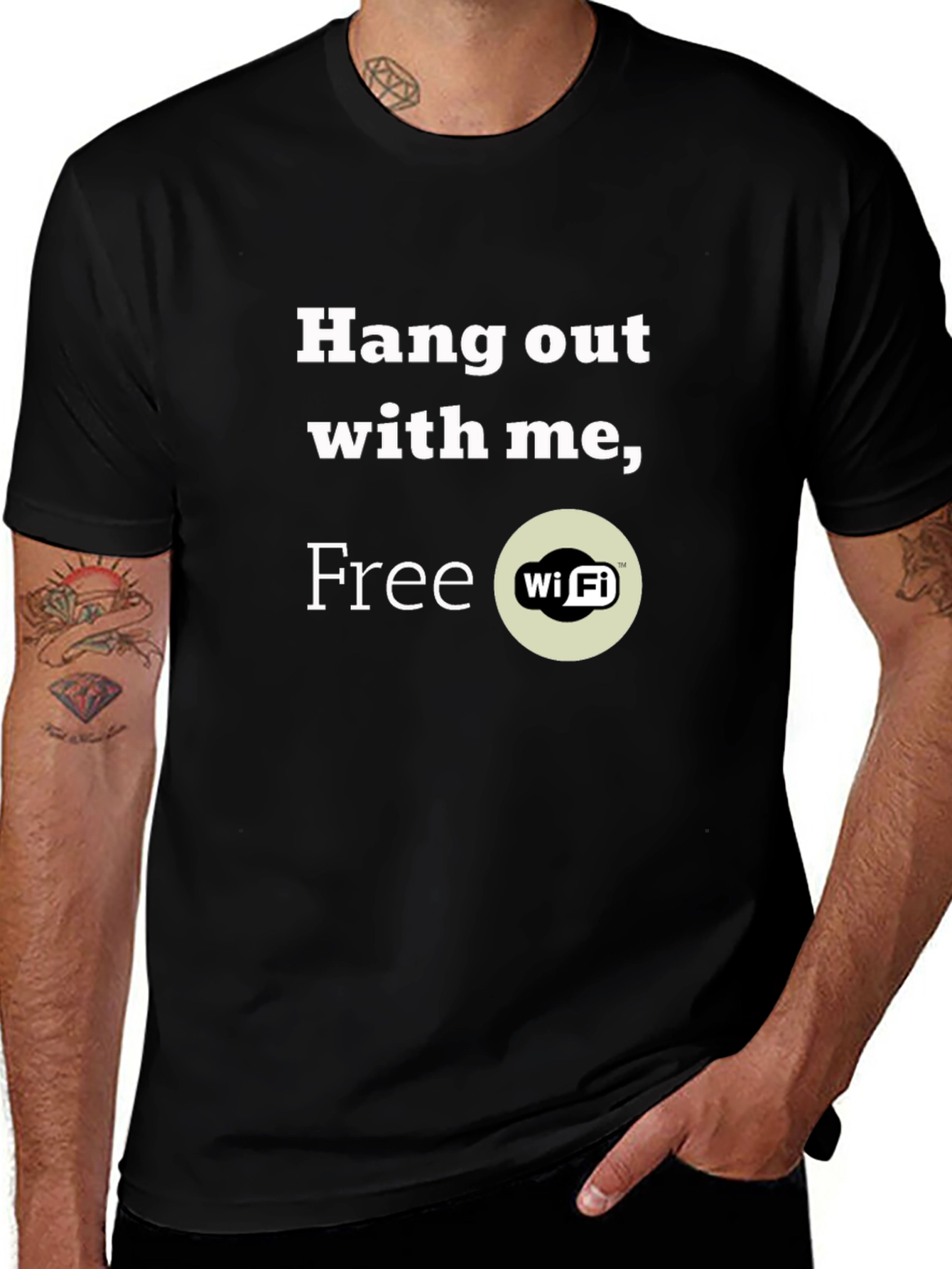 Hang Out with Me Free Wi-Fi T-Shirt