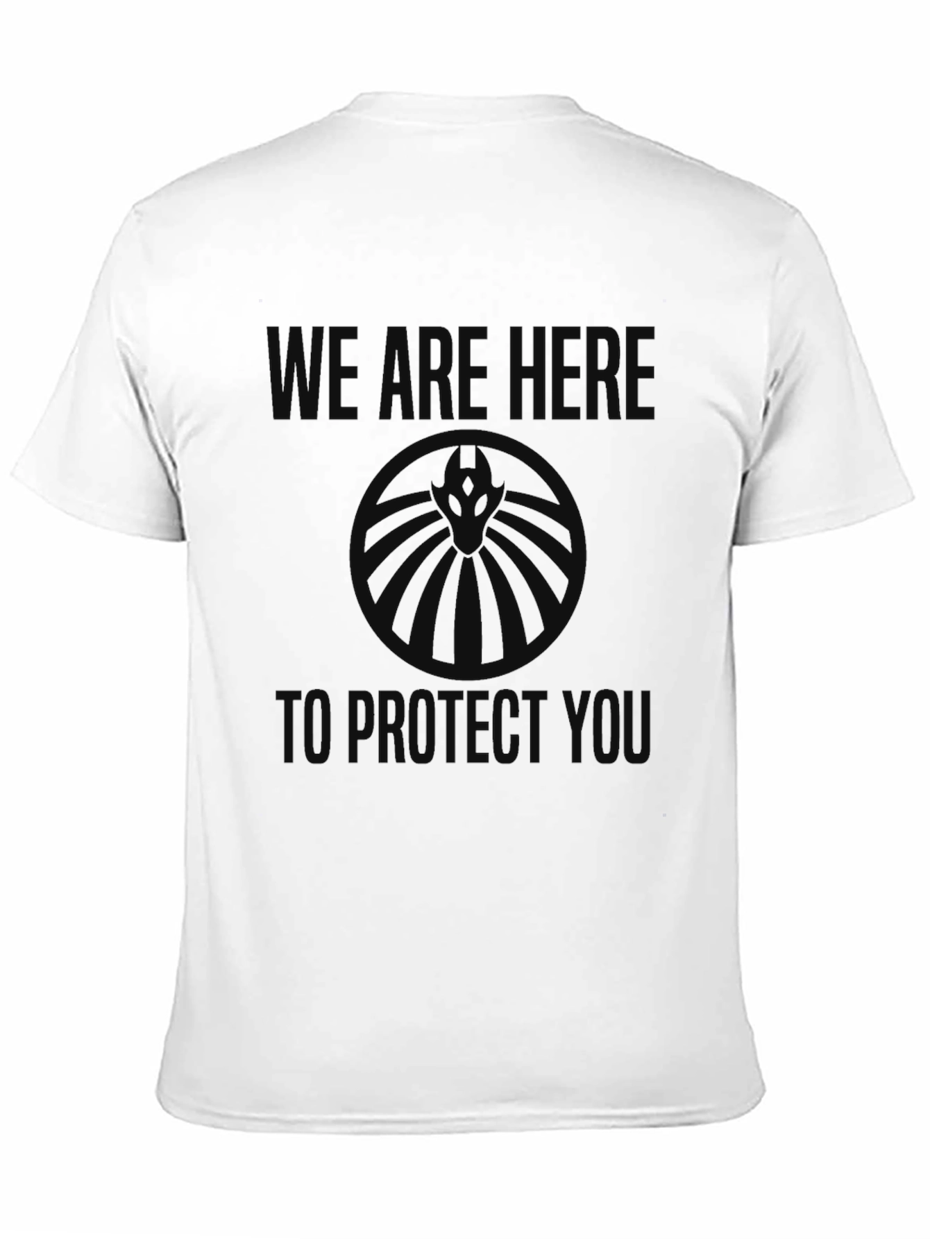 Black Graphic Tee - Hydra Protect You T-Shirt