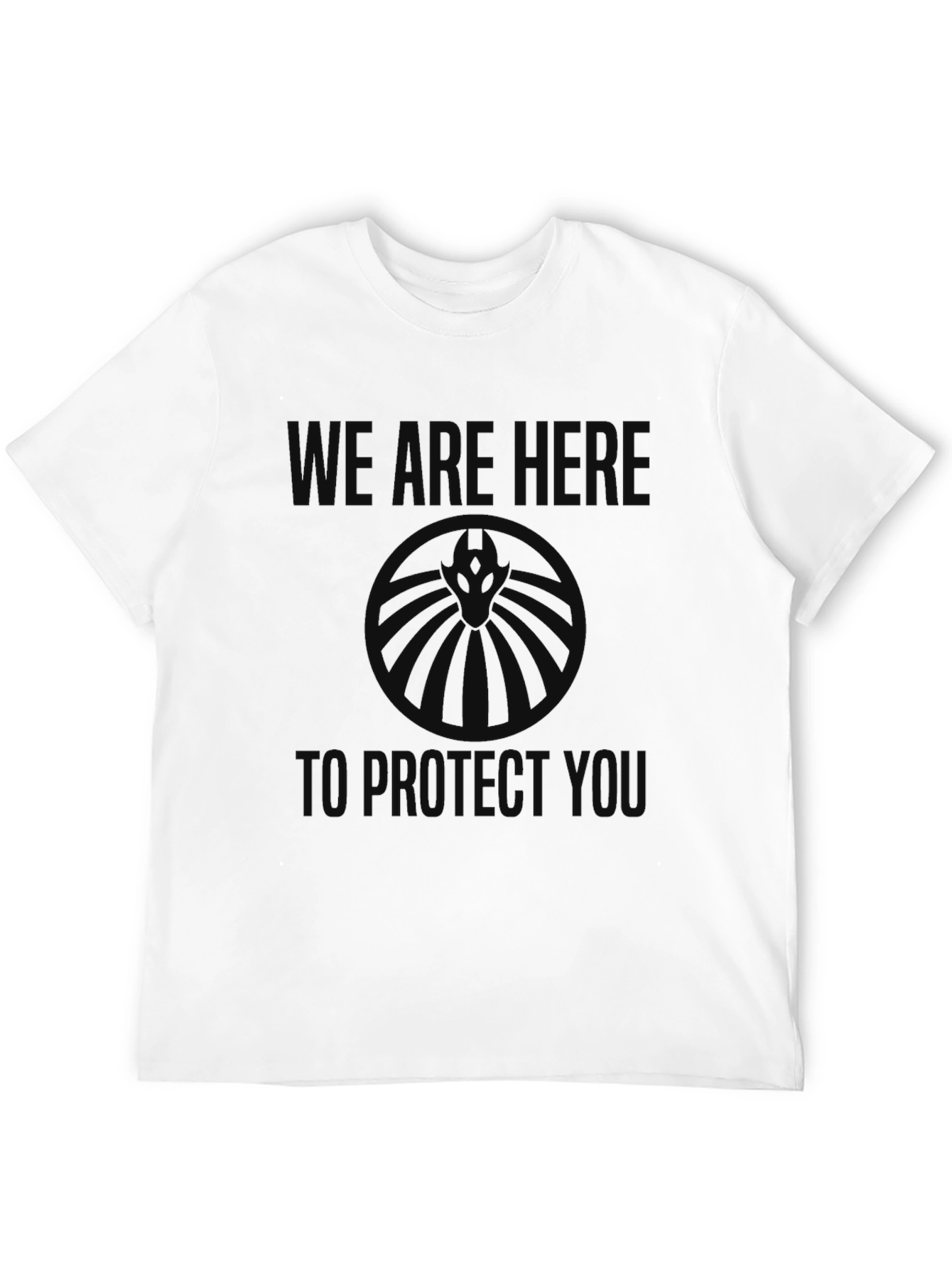 Black Graphic Tee - Hydra Protect You T-Shirt