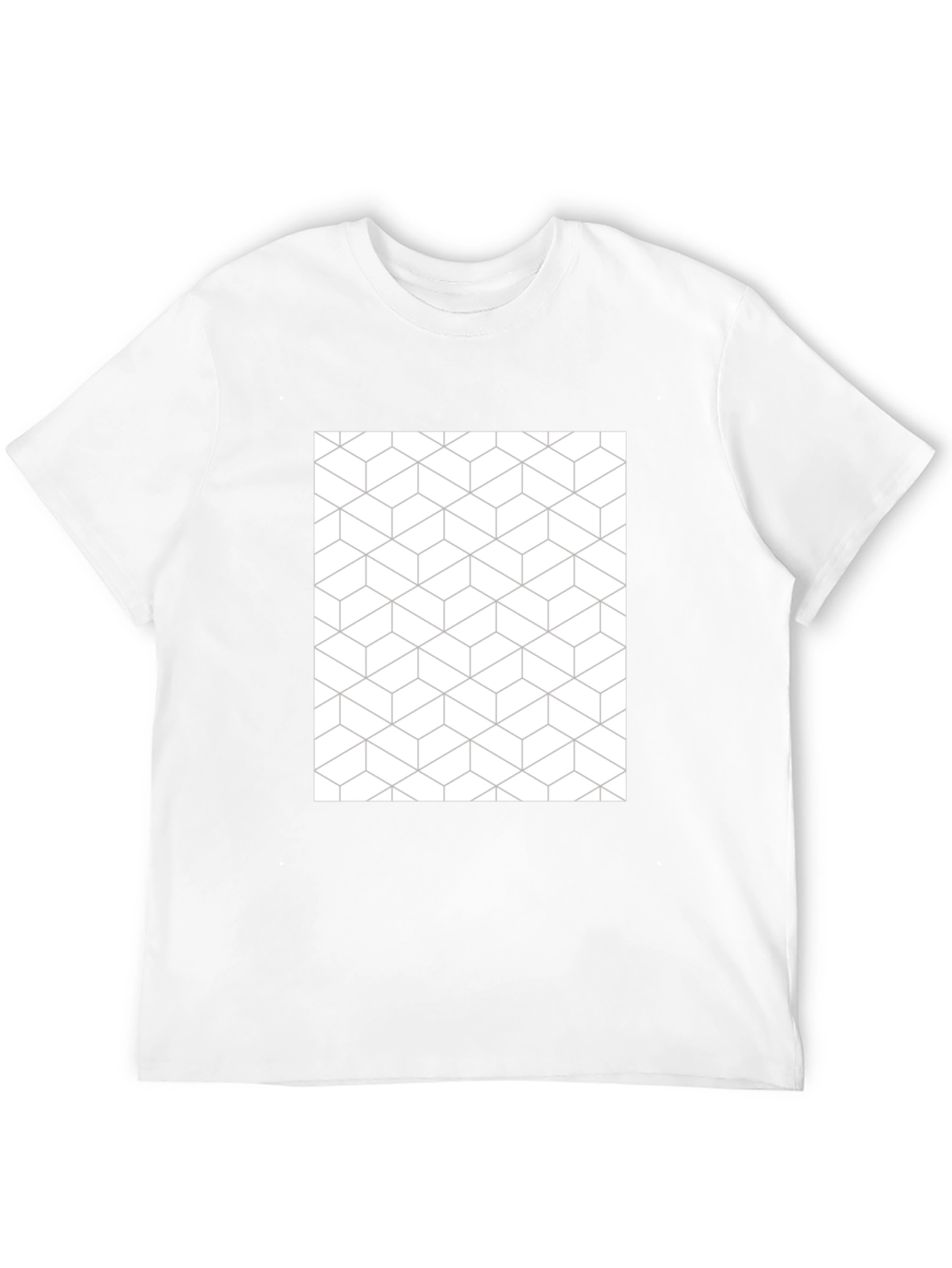 Geometric Pattern Tee - Modern Black T-Shirt