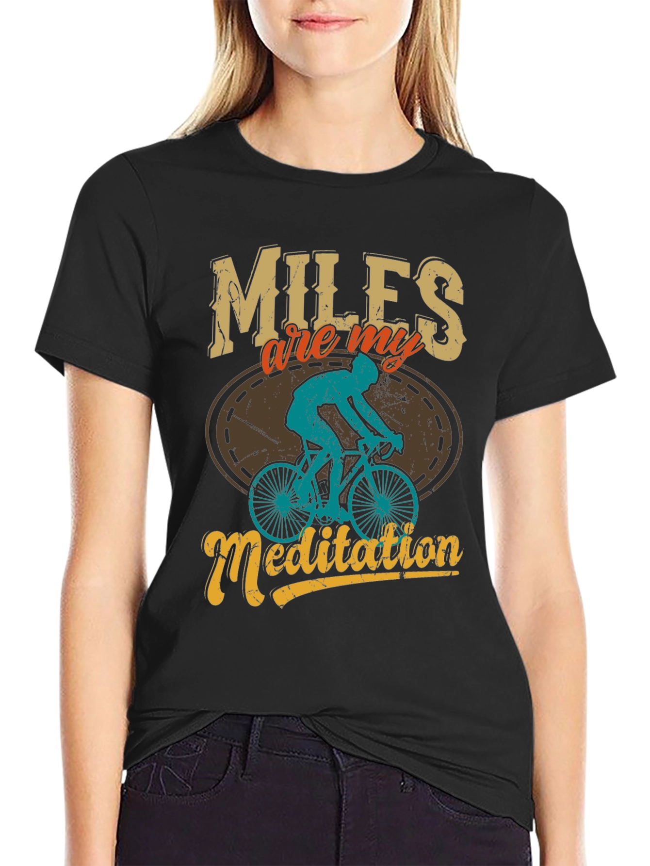 Miles are My Meditation Mens Graphic Tee