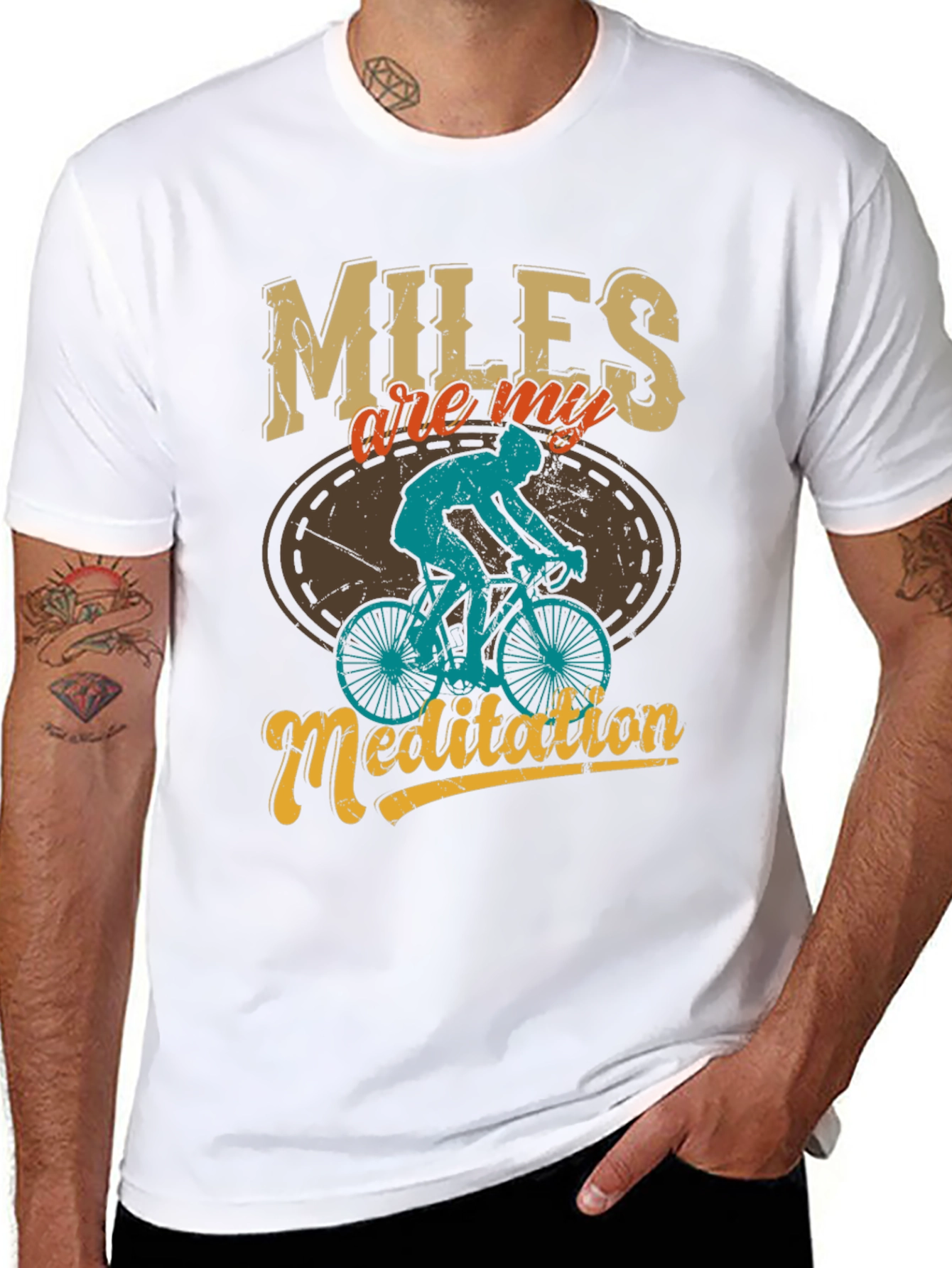 Miles are My Meditation Mens Graphic Tee
