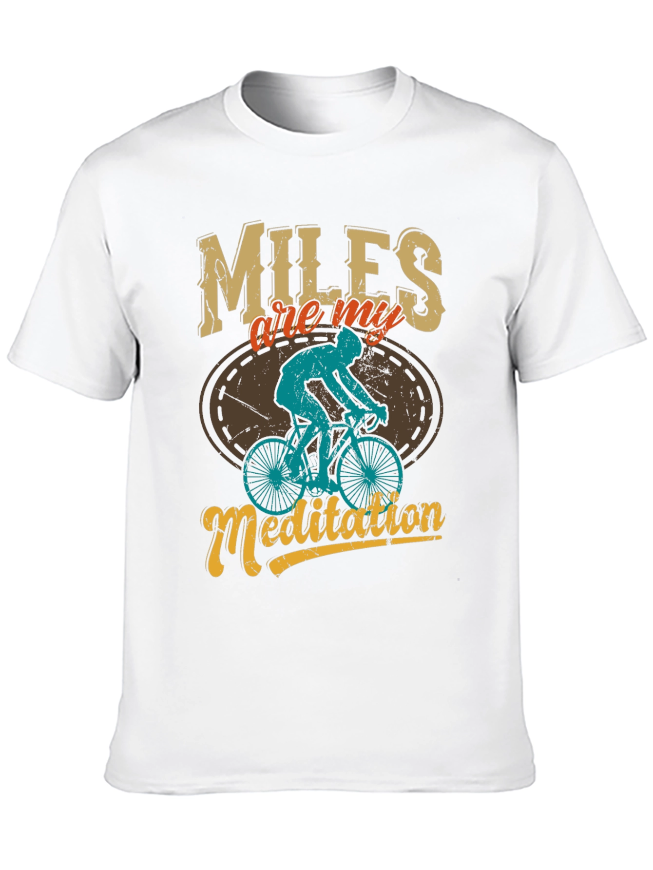 Miles are My Meditation Mens Graphic Tee