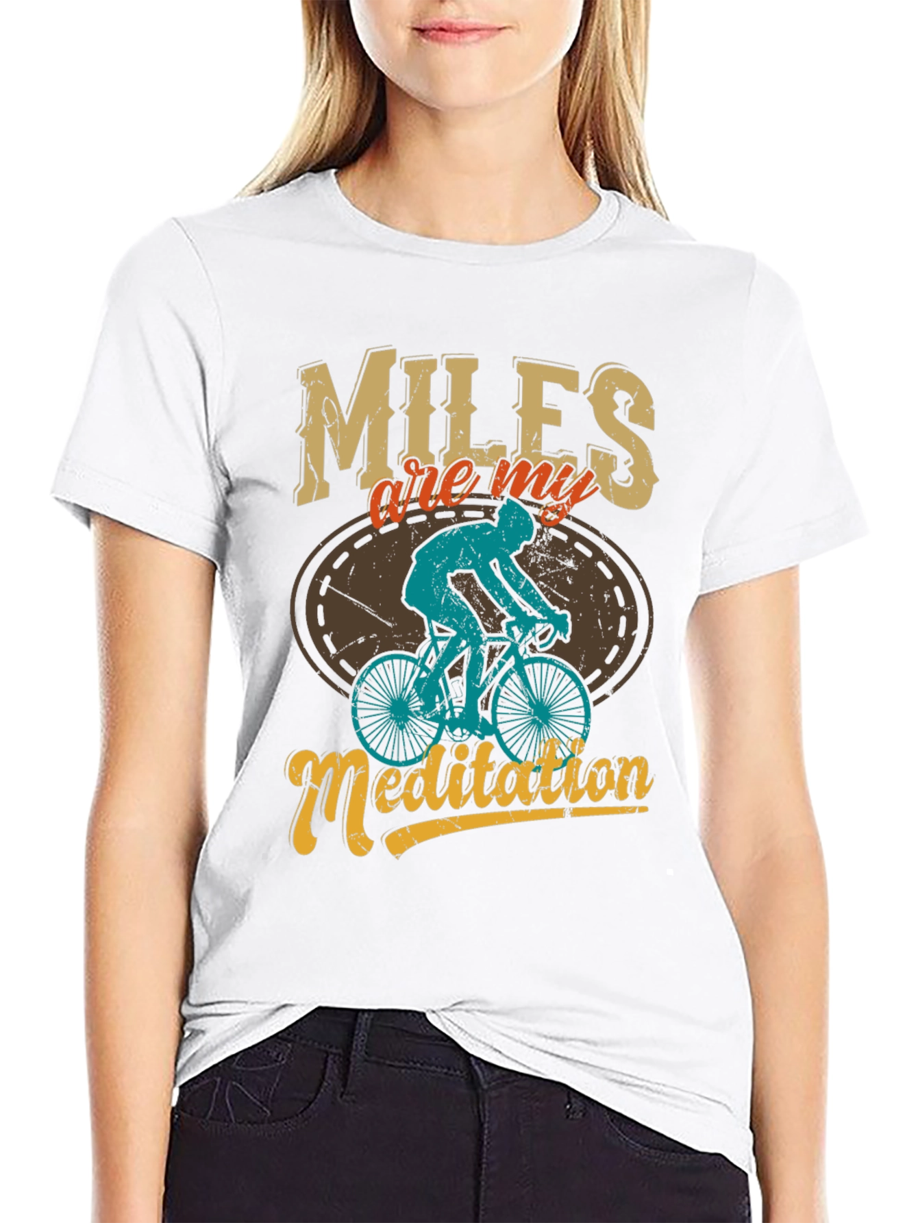 Miles are My Meditation Mens Graphic Tee