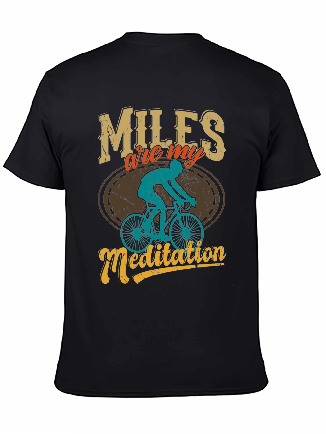 Miles are My Meditation Mens Graphic Tee