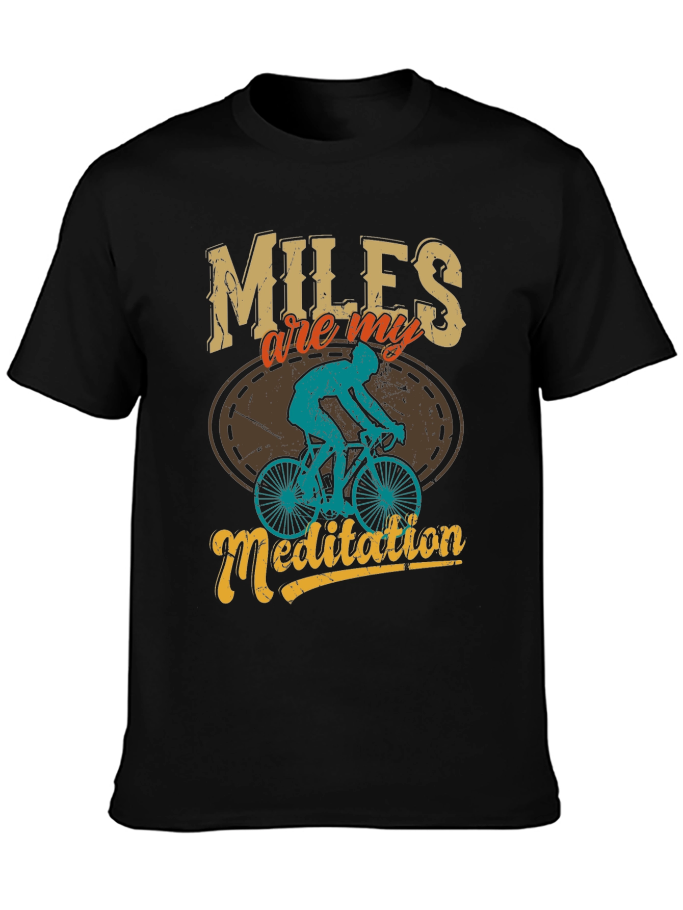Miles are My Meditation Mens Graphic Tee