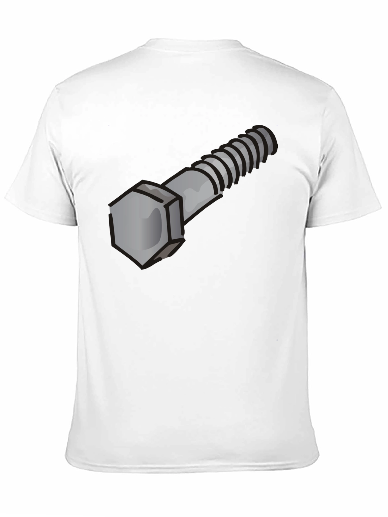 Novelty Bolt Graphic Tee - Black Cotton Crew Neck