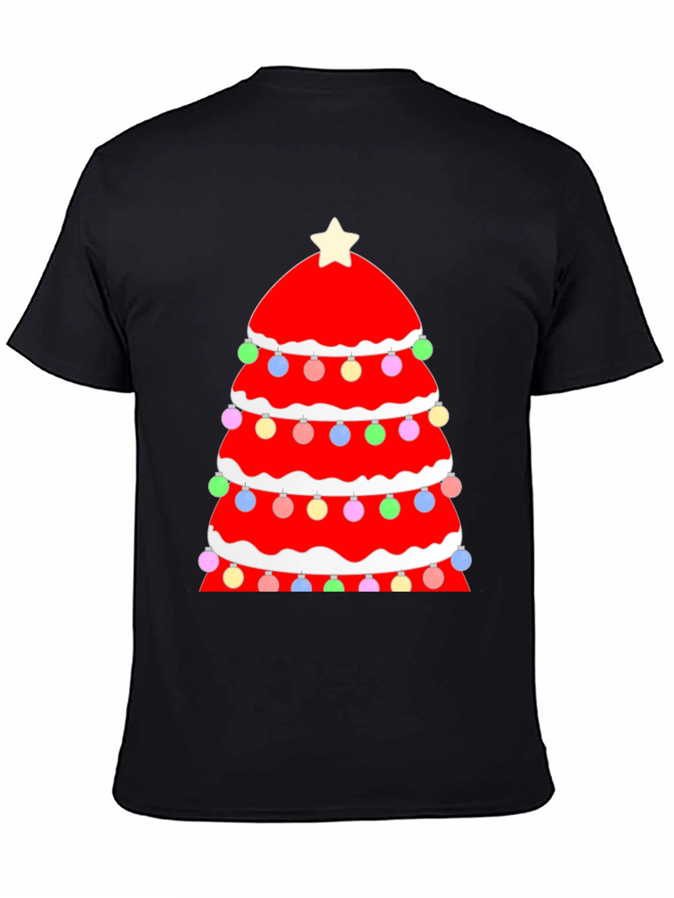 Festive Christmas Tree Graphic Tee