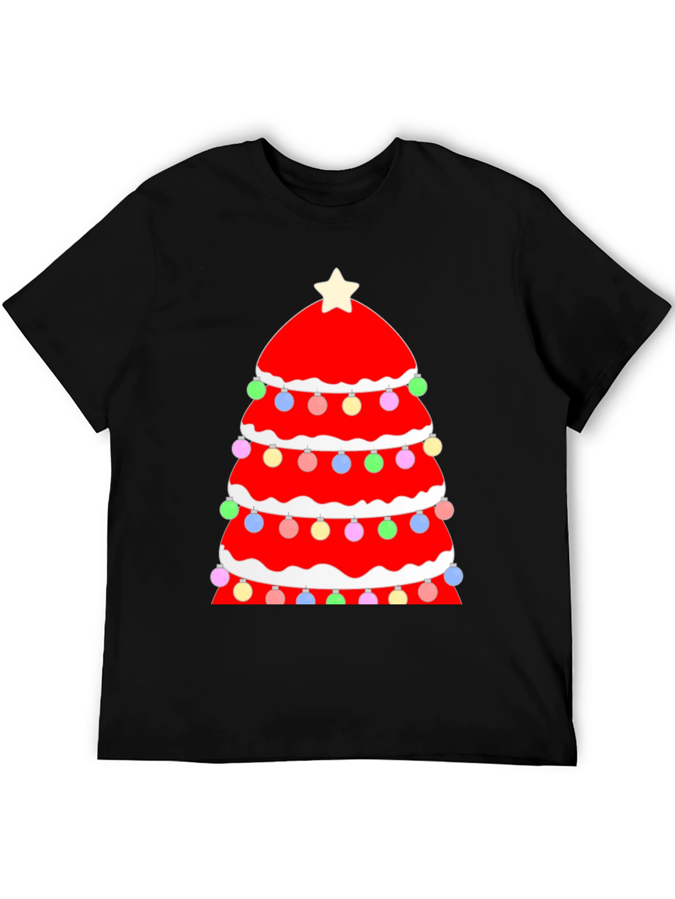Festive Christmas Tree Graphic Tee
