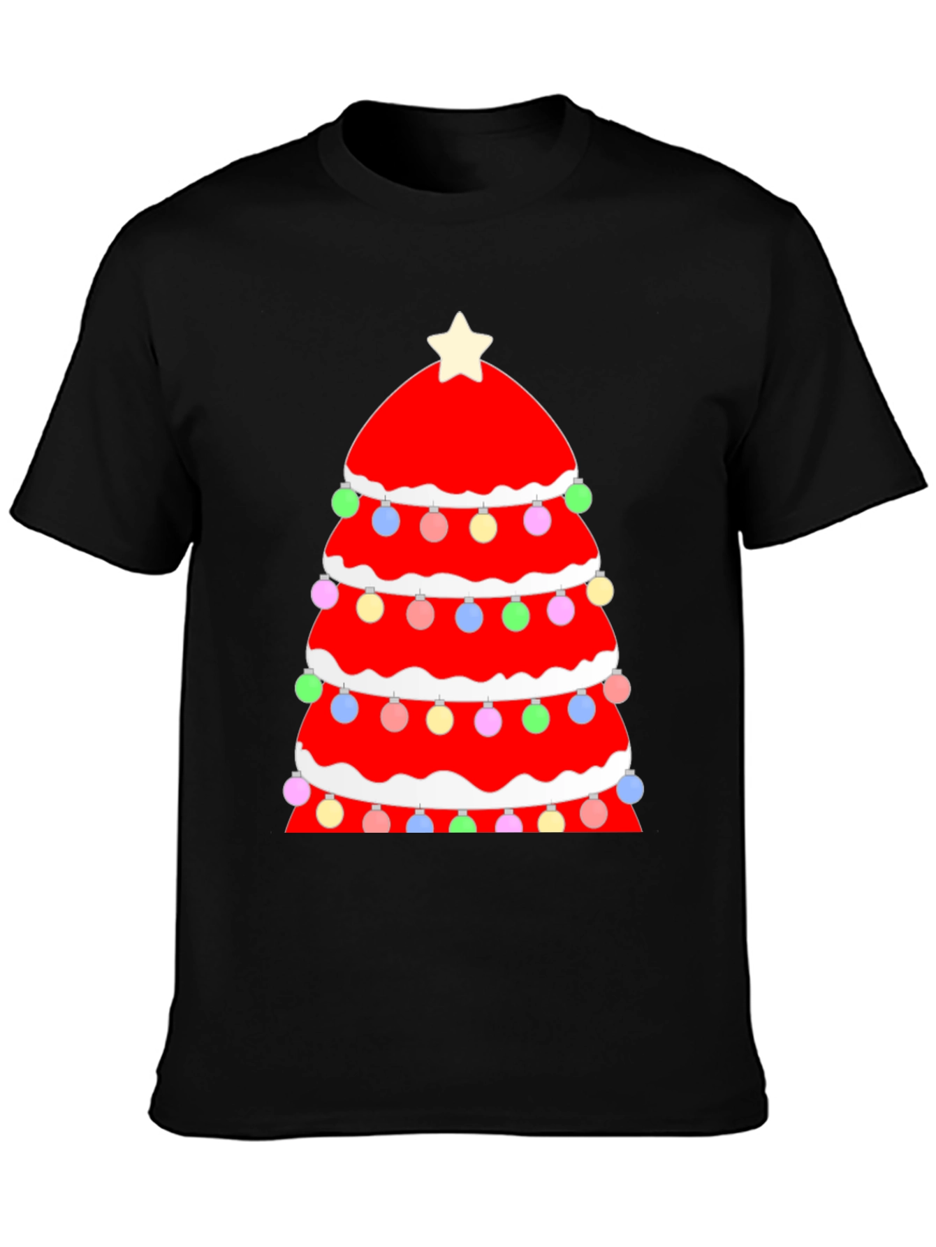 Festive Christmas Tree Graphic Tee