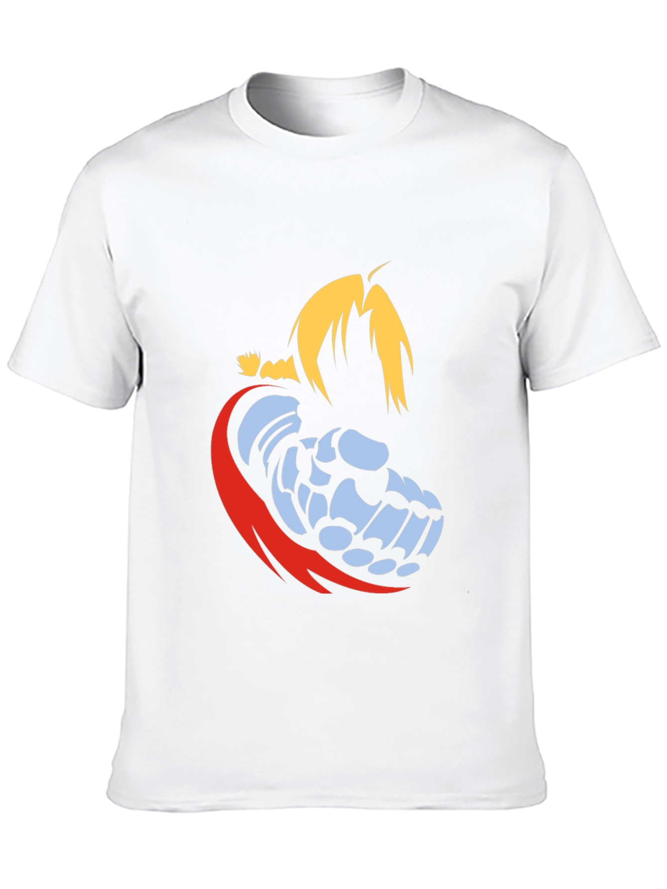 Ed Elric Automail Fist Black T-Shirt