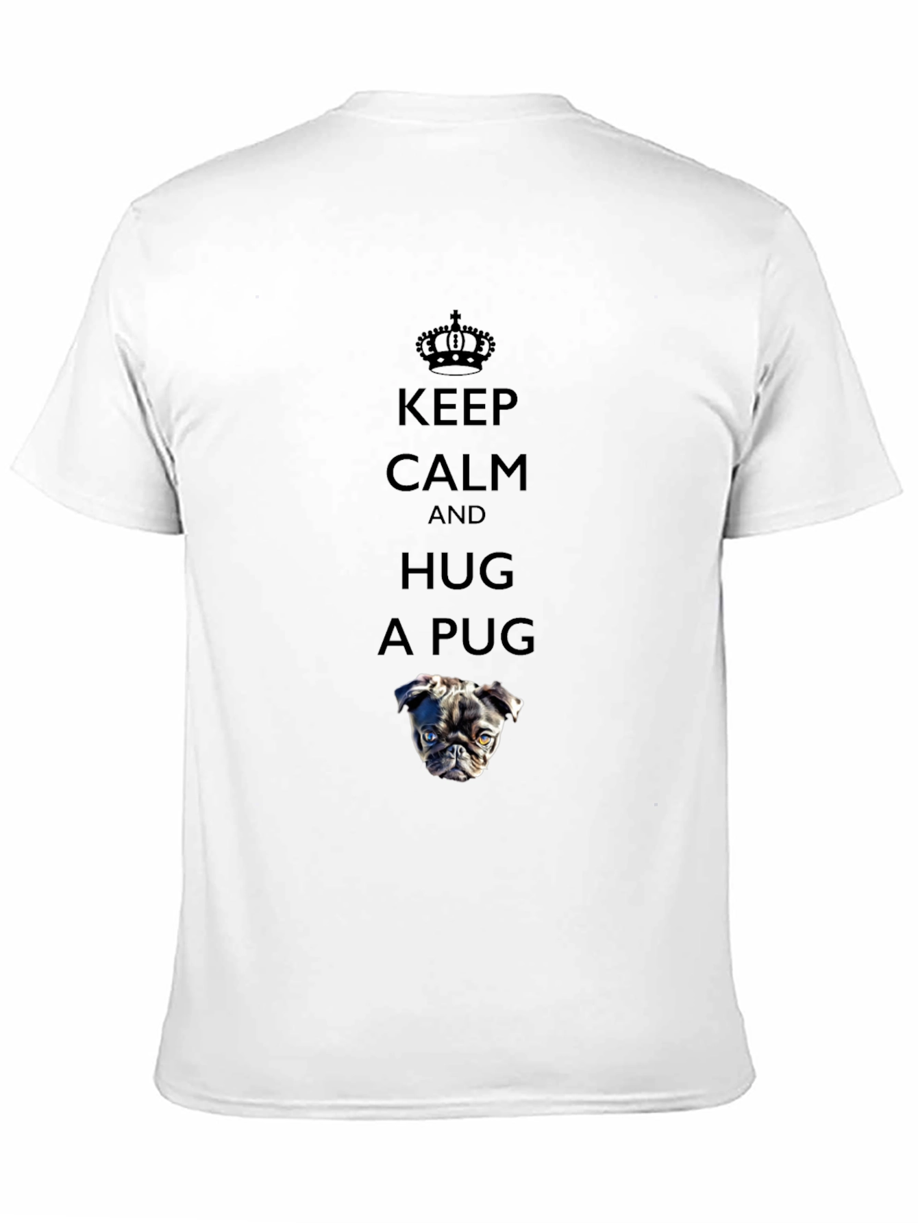 Keep Calm and Hug a Pug Graphic Tee