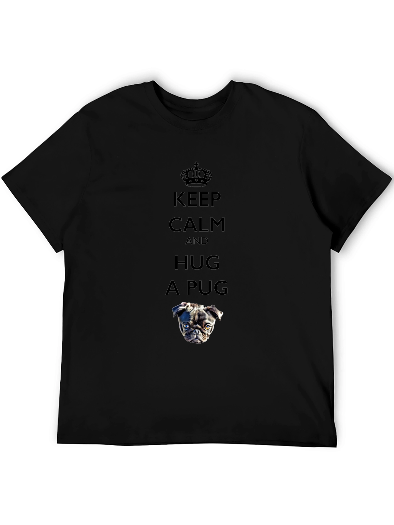 Keep Calm and Hug a Pug Graphic Tee