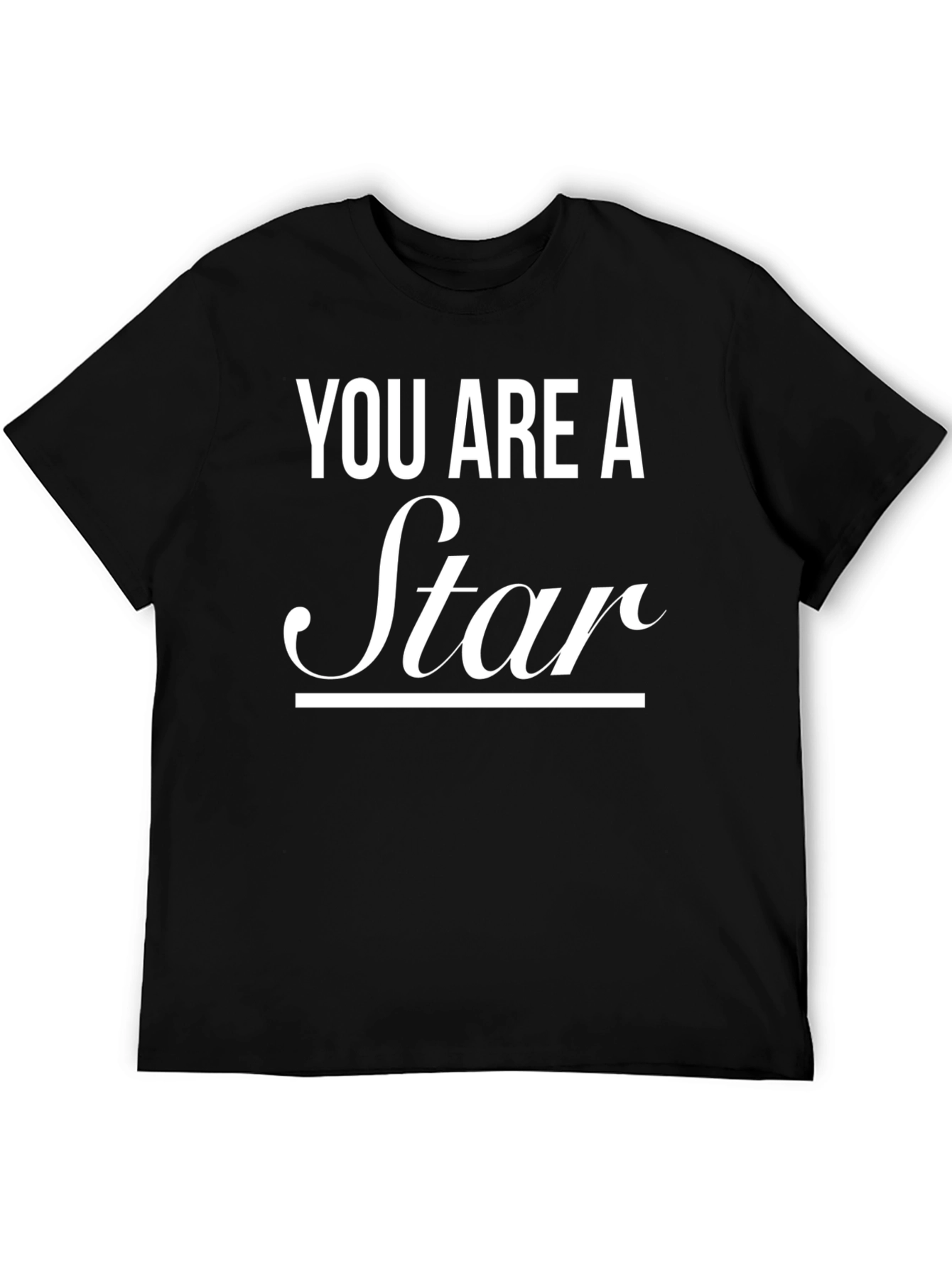 You Are A Star Graphic T-Shirt - Black
